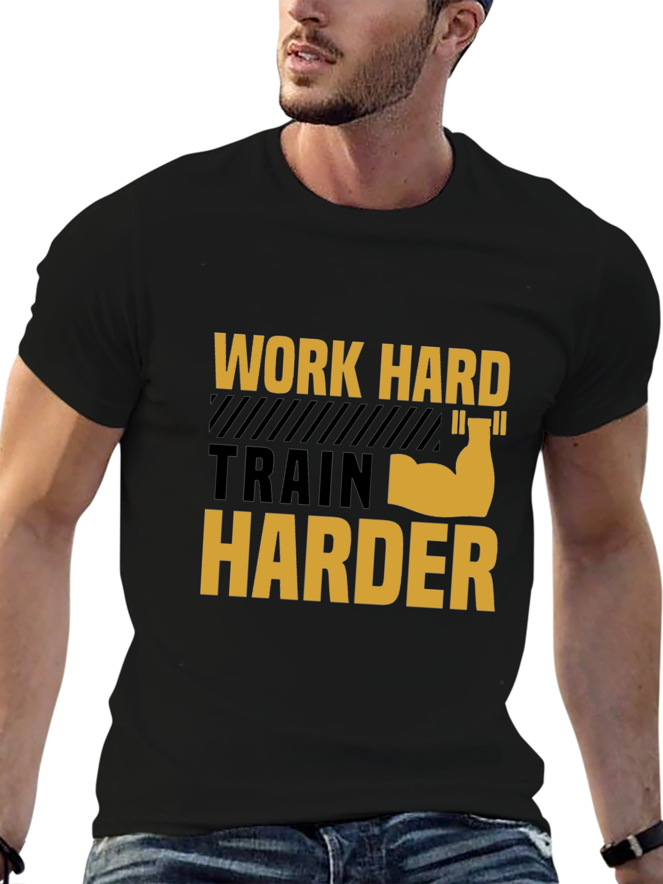 Work Harder T-Shirt - Gym Motivation