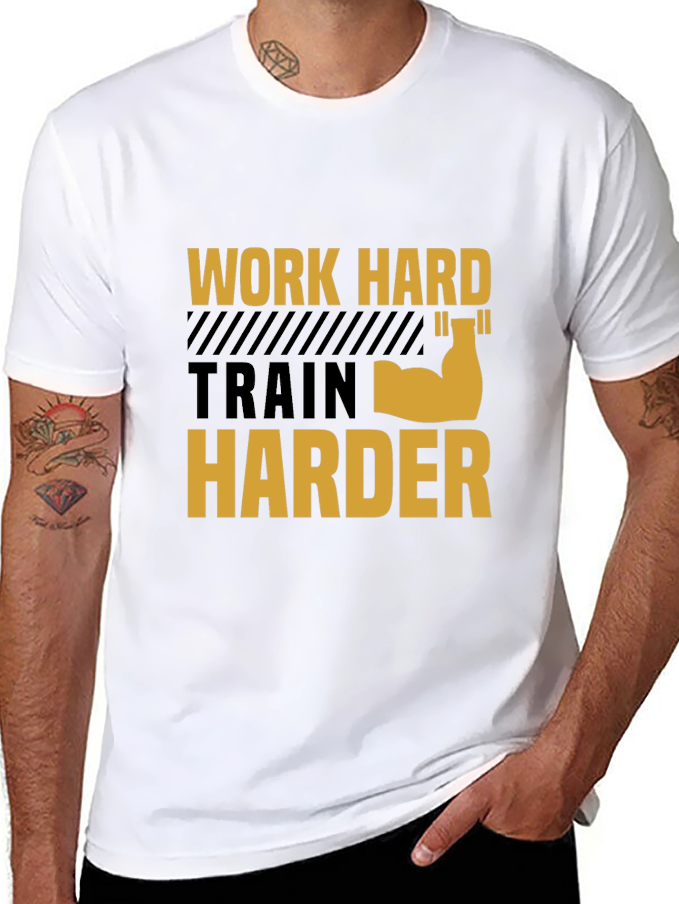 Work Harder T-Shirt - Gym Motivation