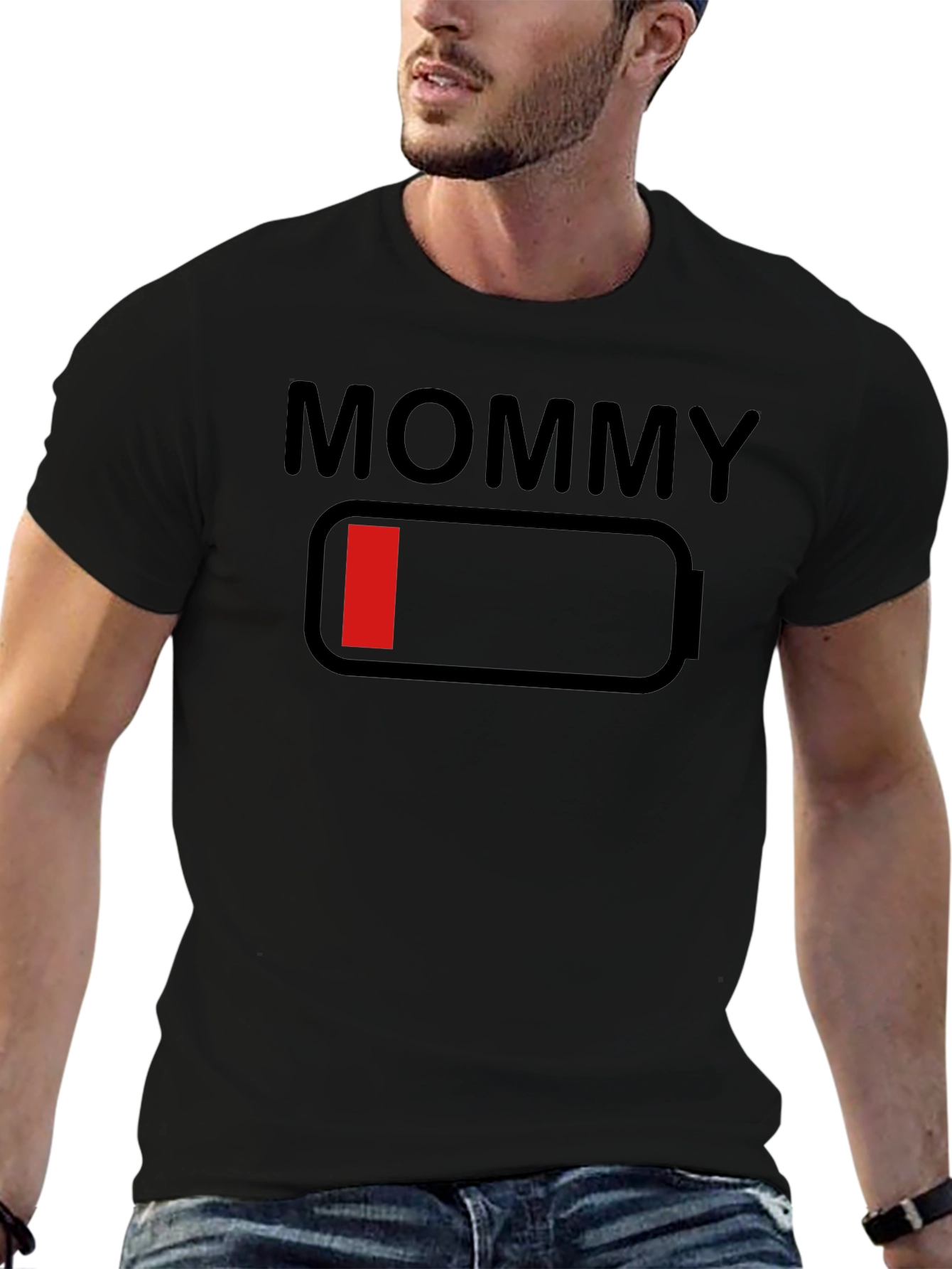 Mommy Low Battery Funny T-Shirt