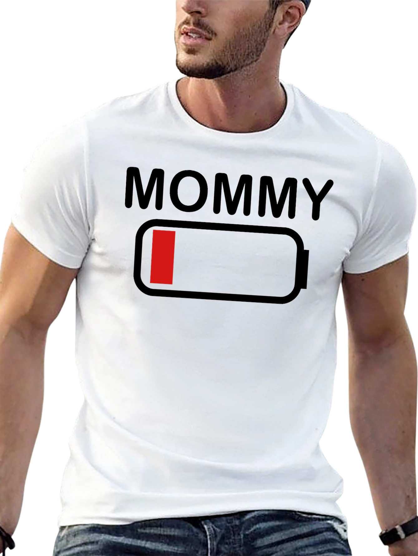 Mommy Low Battery Funny T-Shirt