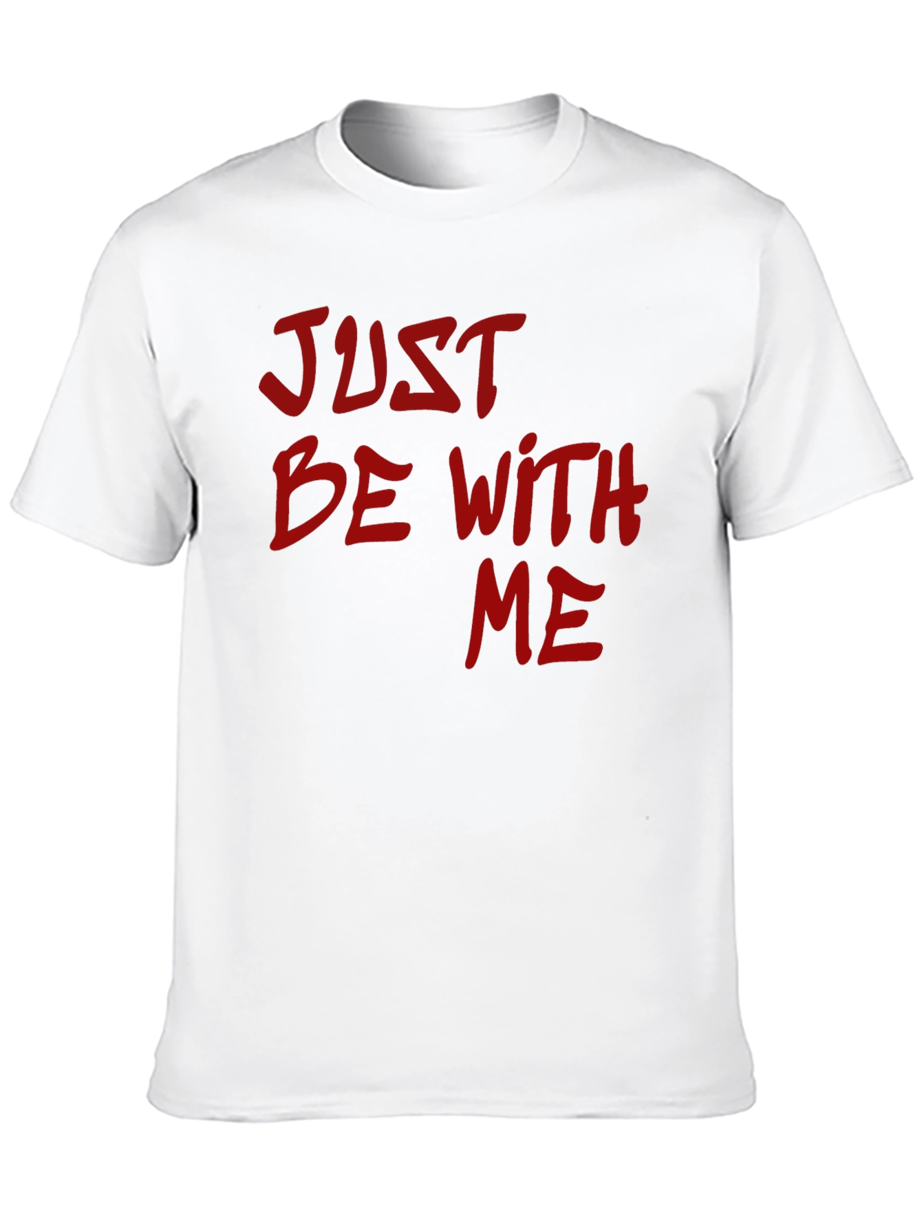 Just Be With Me Graphic Tee - Black T-Shirt