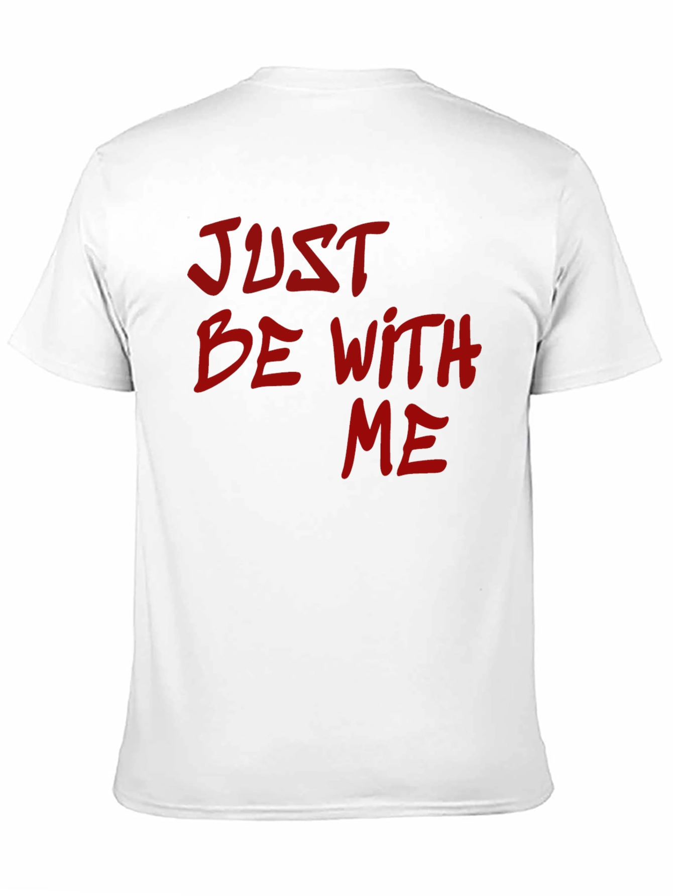 Just Be With Me Graphic Tee - Black T-Shirt