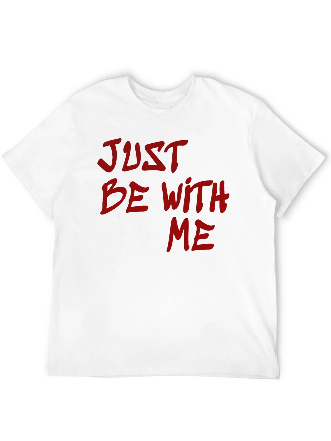 Just Be With Me Graphic Tee - Black T-Shirt