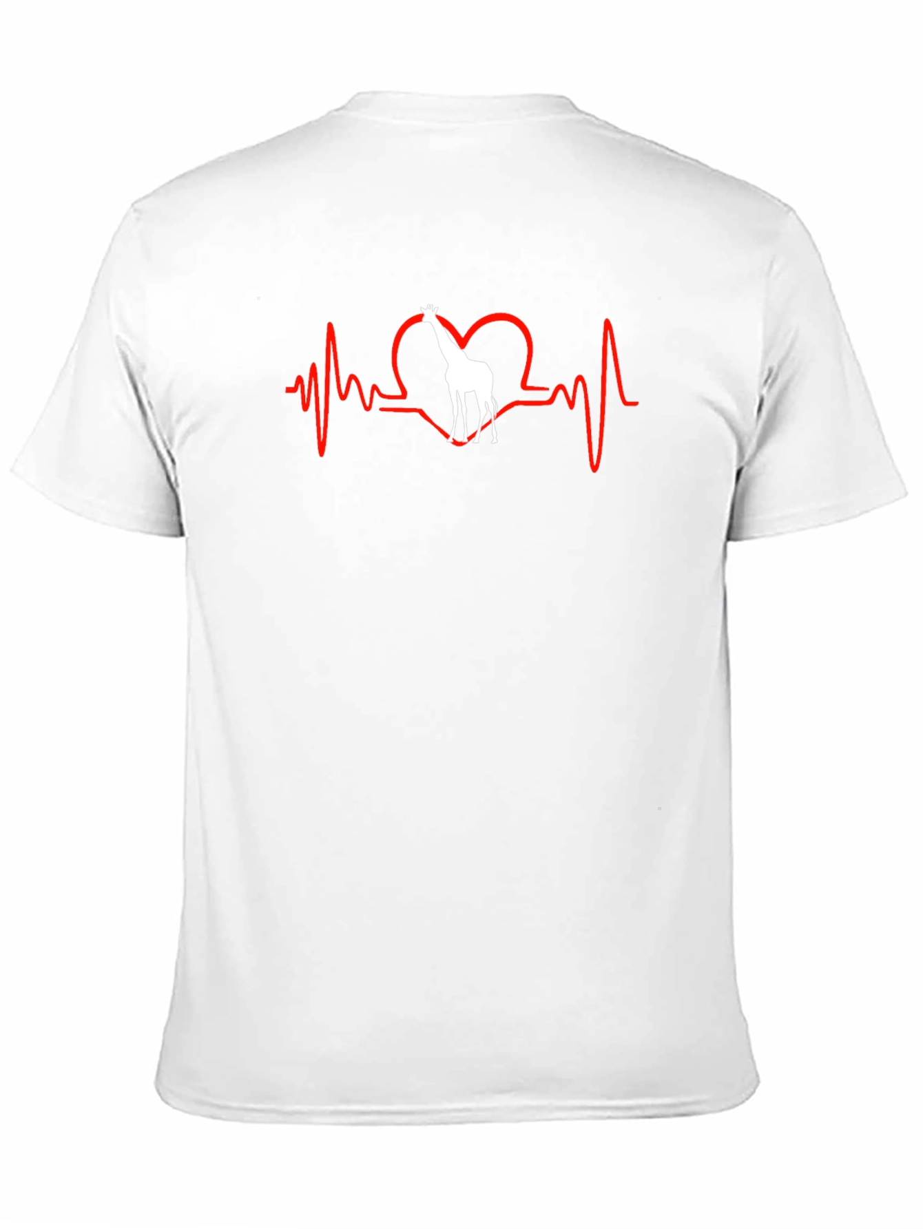 Giraffe Heartbeat T-Shirt - Unique Animal Lover Tee