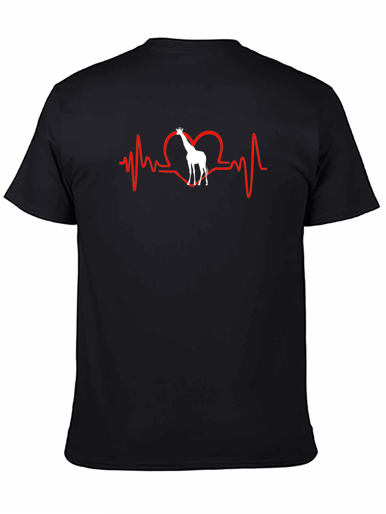 Giraffe Heartbeat T-Shirt - Unique Animal Lover Tee