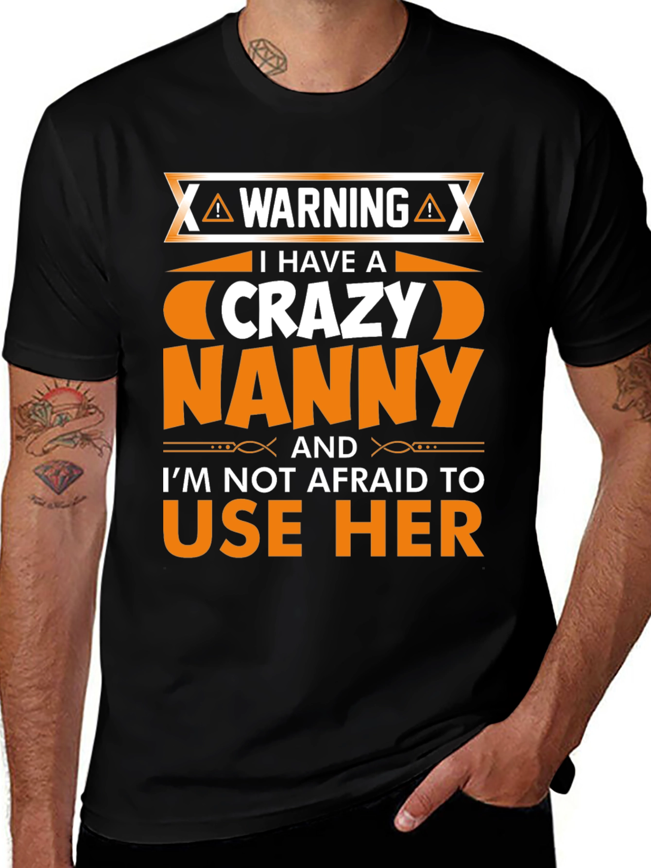 Warning Crazy Nanny T-Shirt
