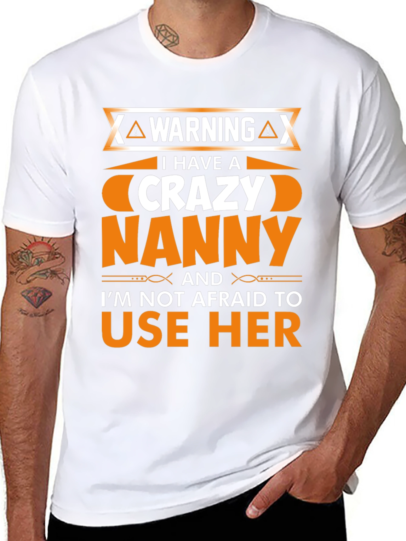 Warning Crazy Nanny T-Shirt