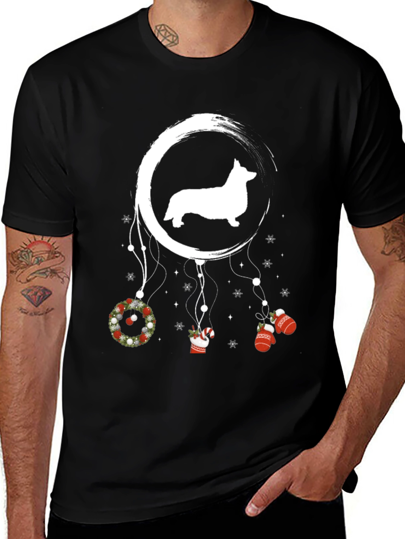 Corgi Christmas Dreamcatcher Tee