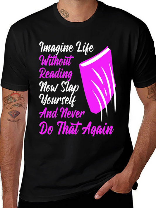 Reading Slap Graphic Tee - Book Lover Shirt