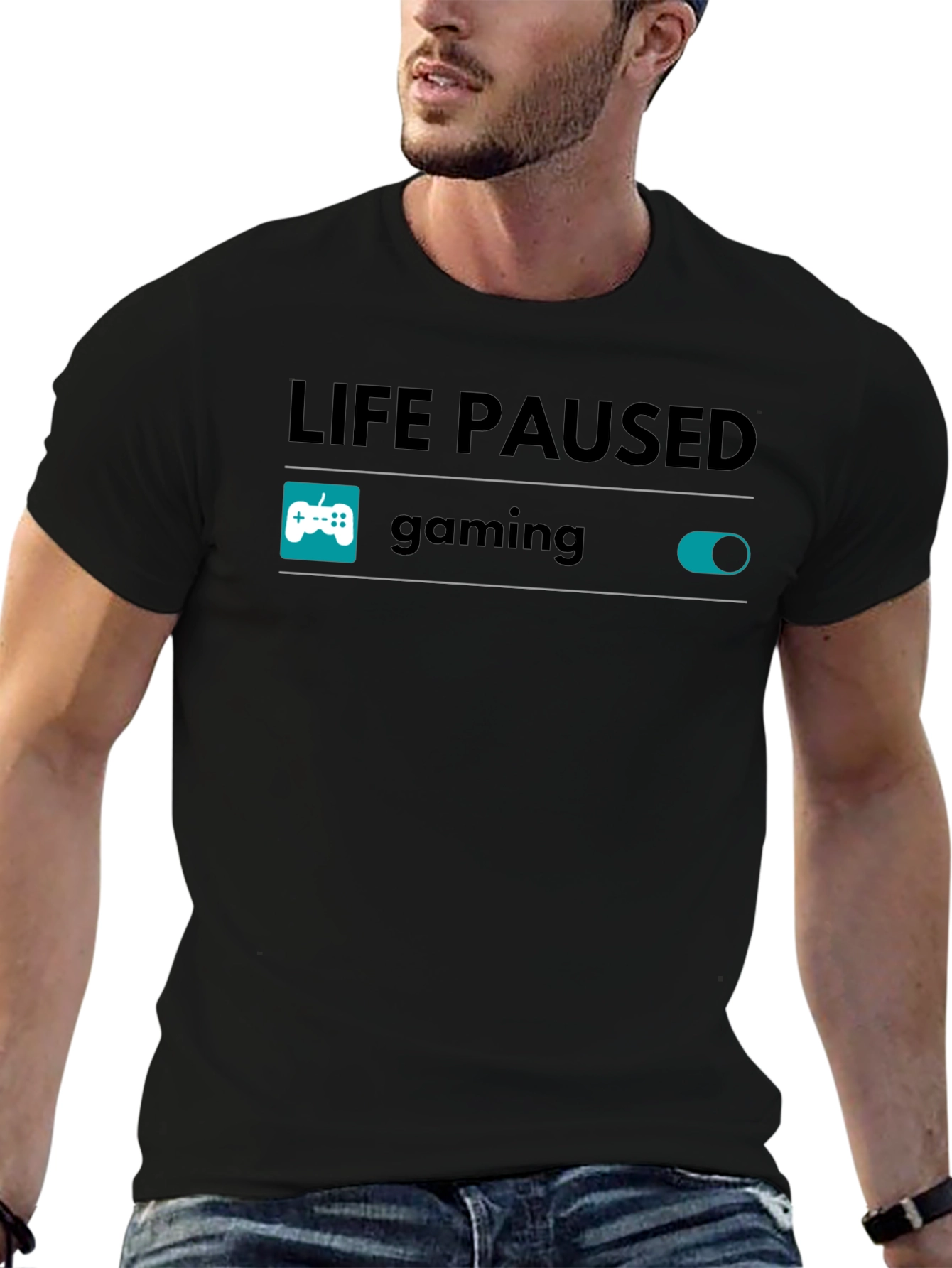 Life Paused Gaming Mode On T-Shirt - Gamer Tee