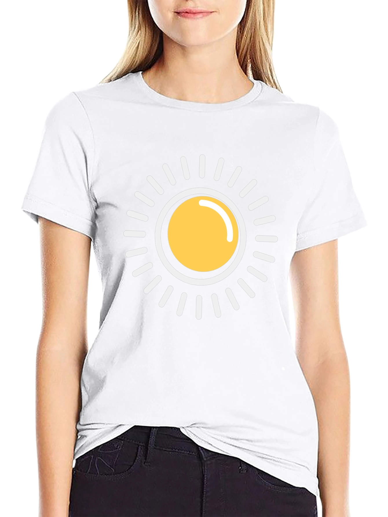 Radiant Sun Graphic Black T-Shirt