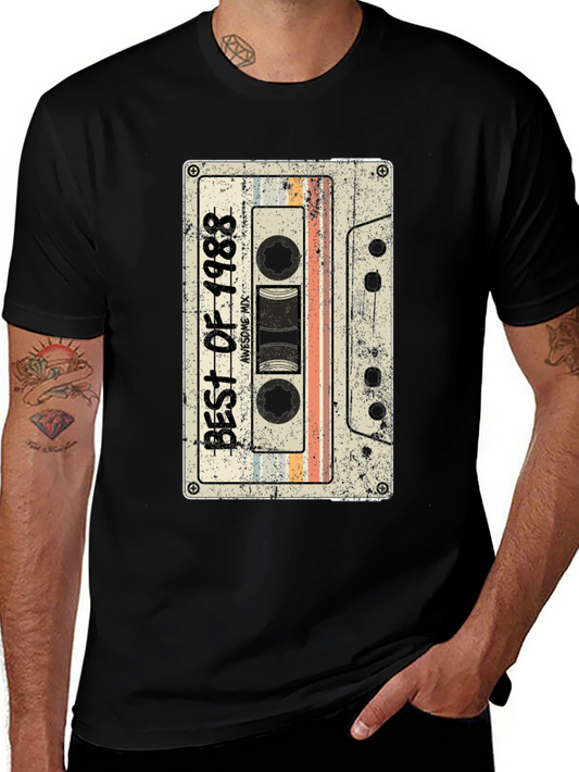 Best of 1988 Cassette Tape T-Shirt - Retro Birthday Gift