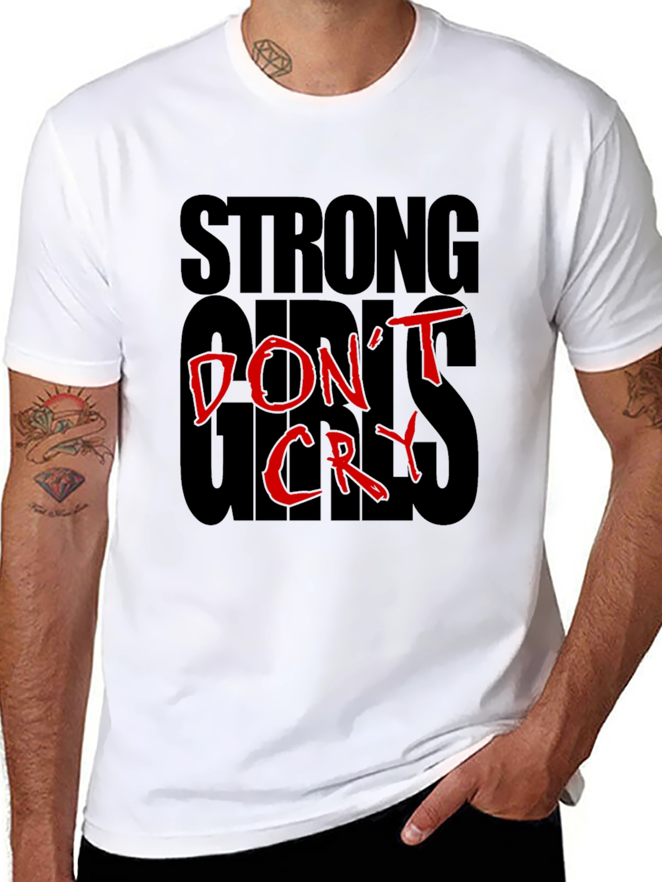 Strong Girls Dont Cry Graphic T-Shirt