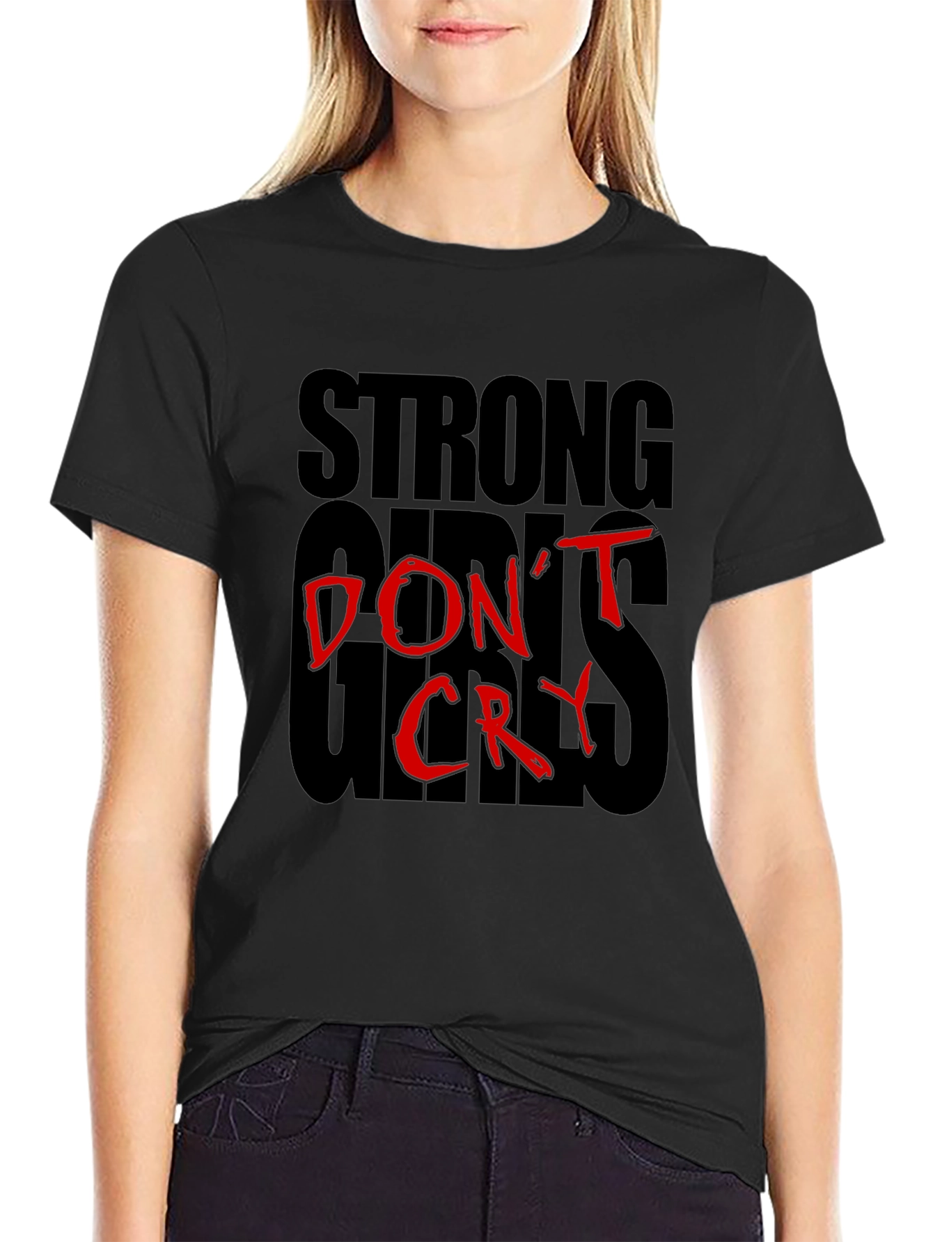 Strong Girls Dont Cry Graphic T-Shirt