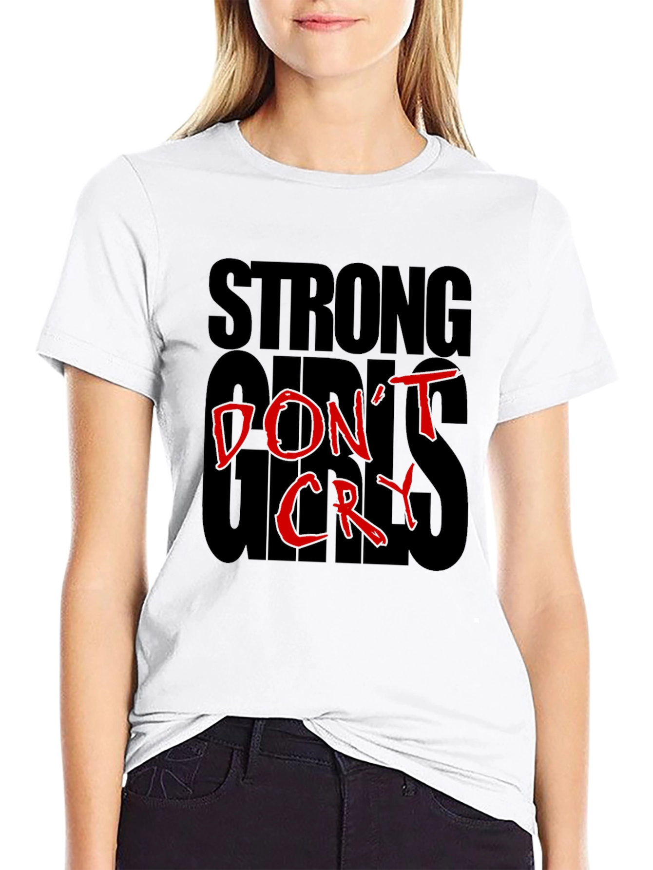 Strong Girls Dont Cry Graphic T-Shirt
