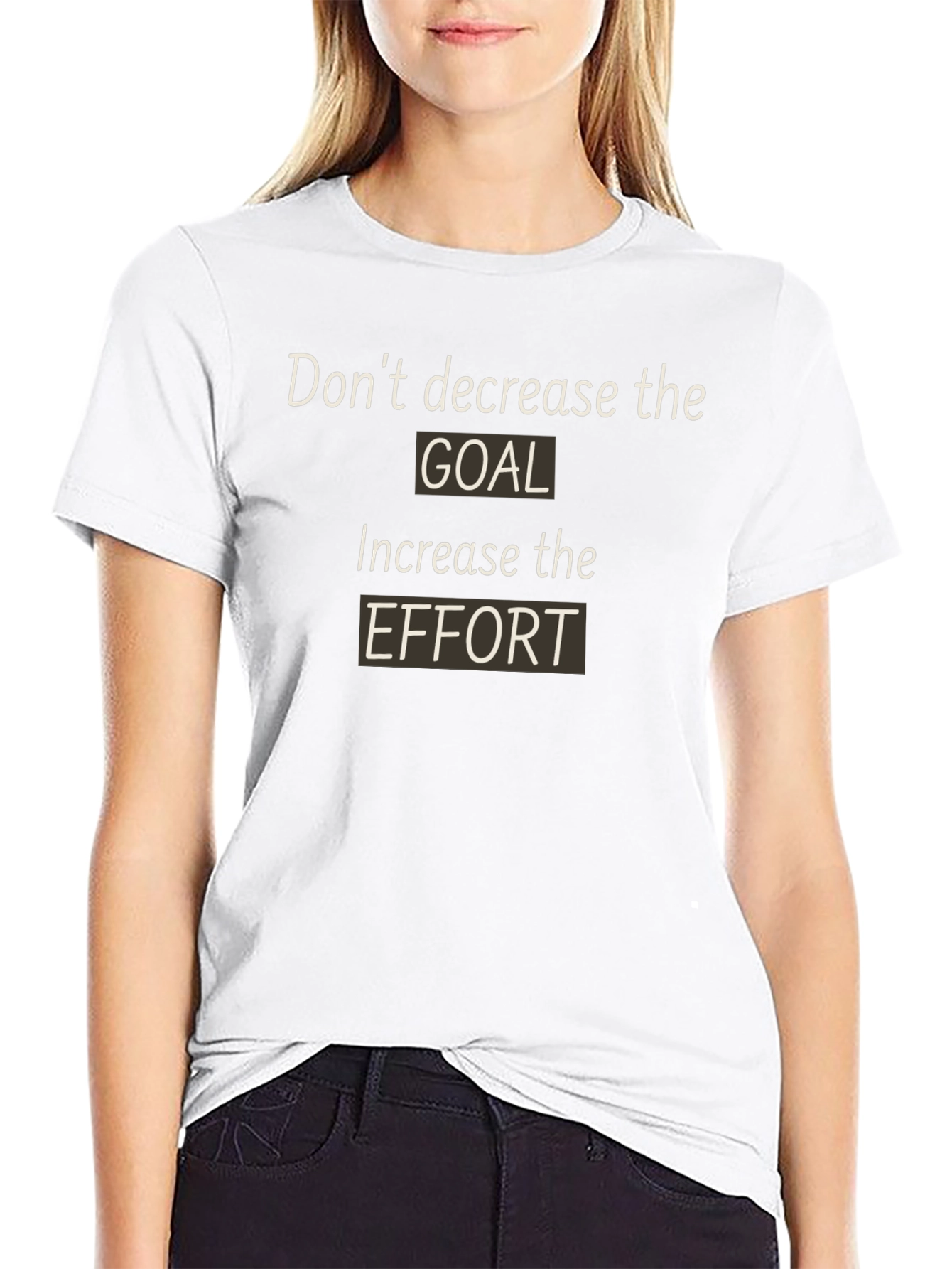 Motivational Graphic T-Shirt - Goal & Effort