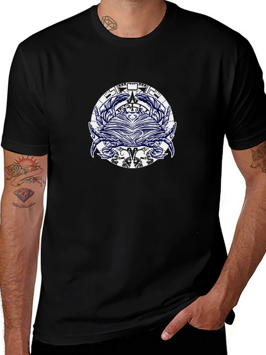 Graphic Tee: Mystical Book & Botanical Design