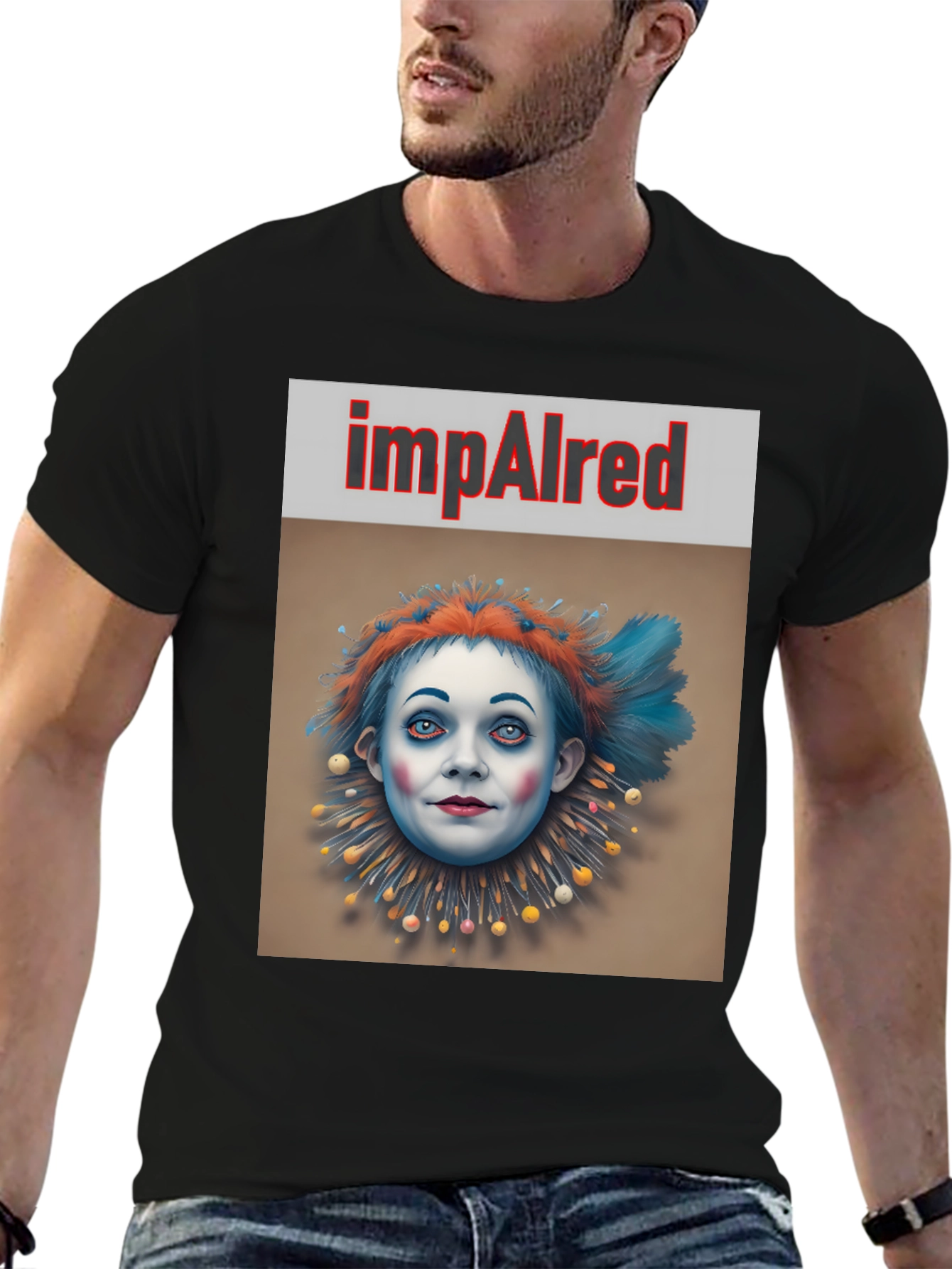ImpAIred Clown Graphic T-Shirt