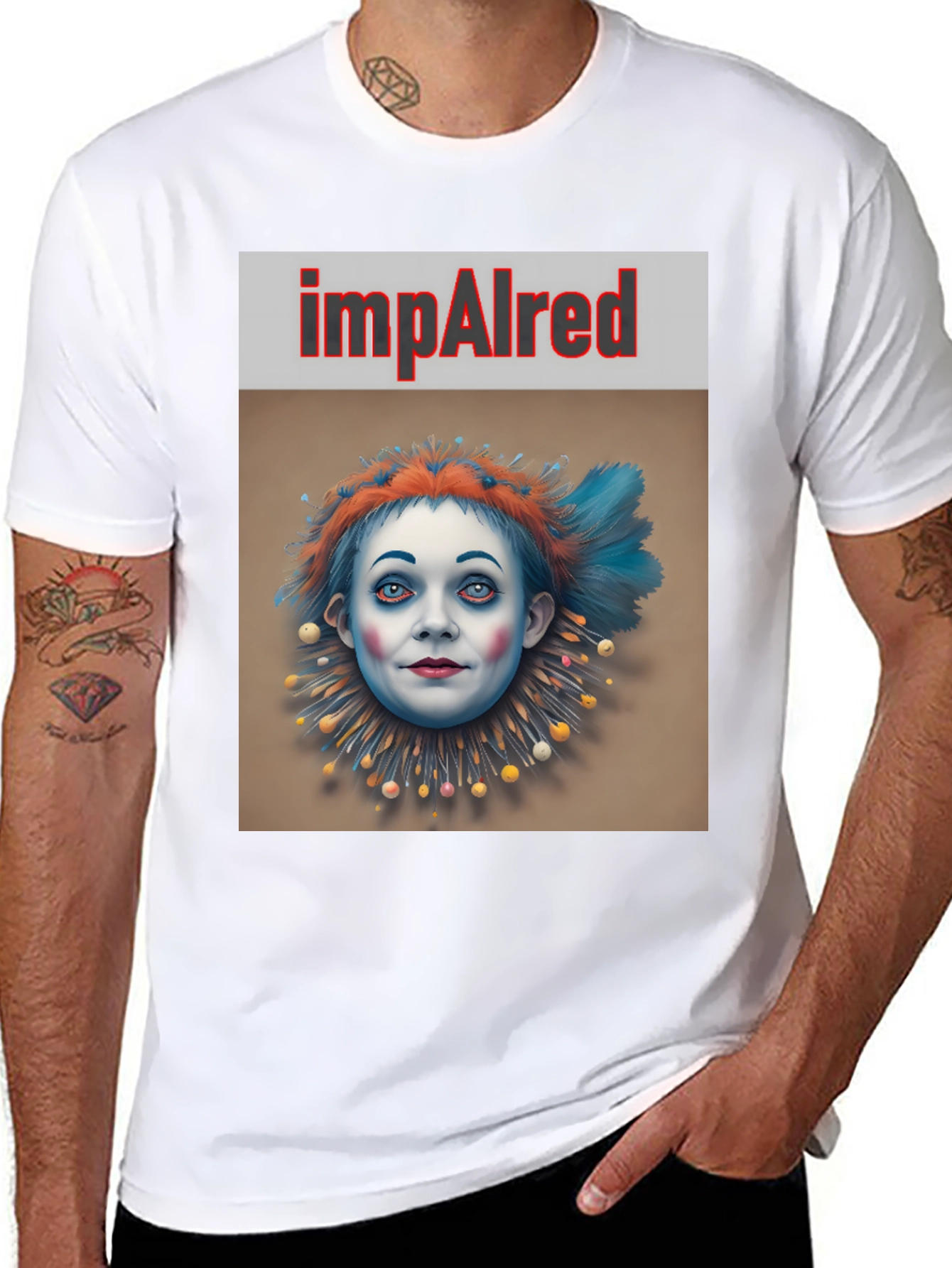 ImpAIred Clown Graphic T-Shirt