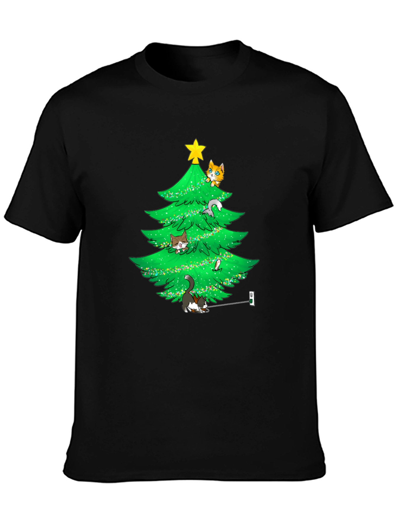 Cat Christmas Tree T-Shirt