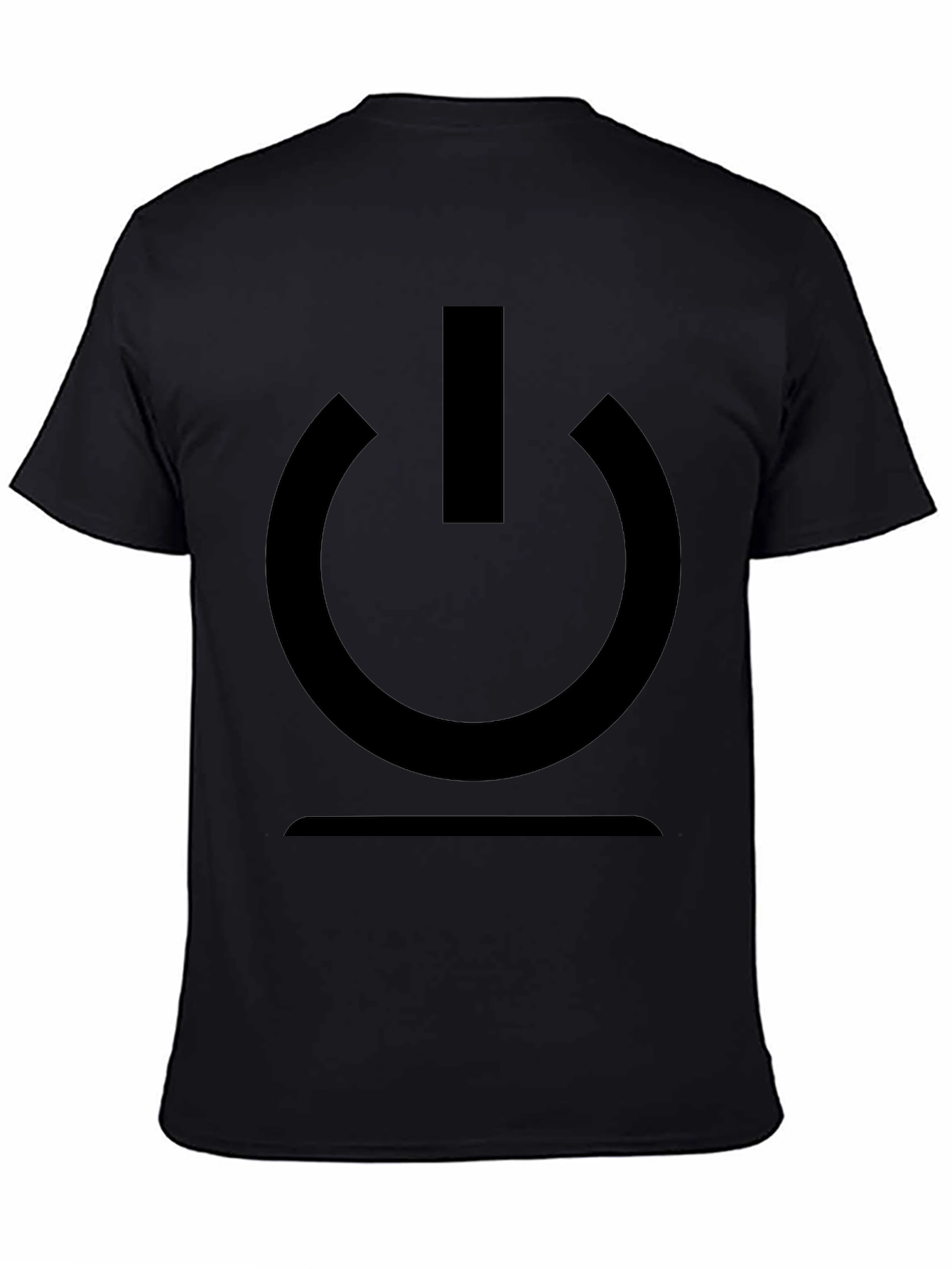 Power Symbol Black T-Shirt - Modern Style
