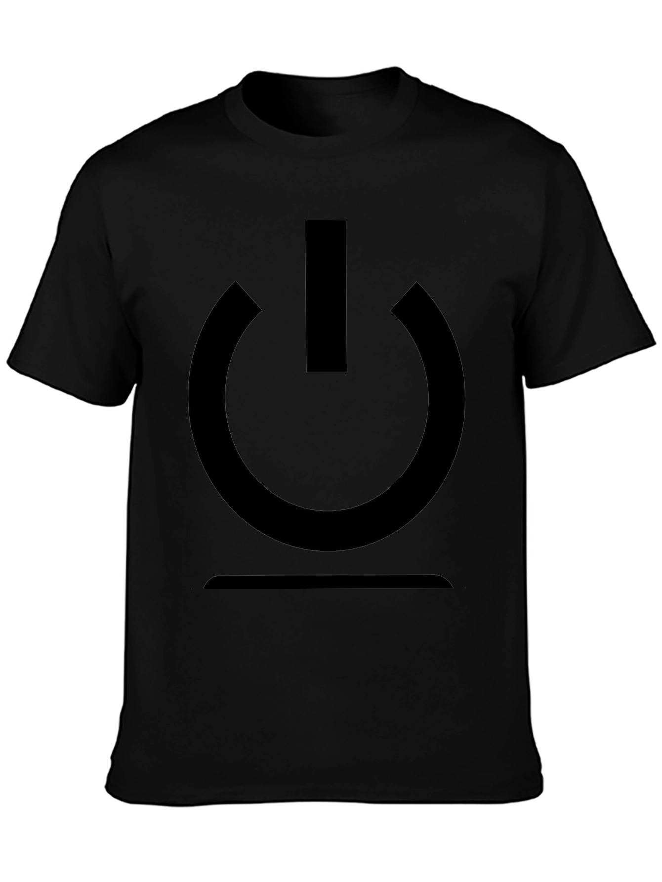 Power Symbol Black T-Shirt - Modern Style