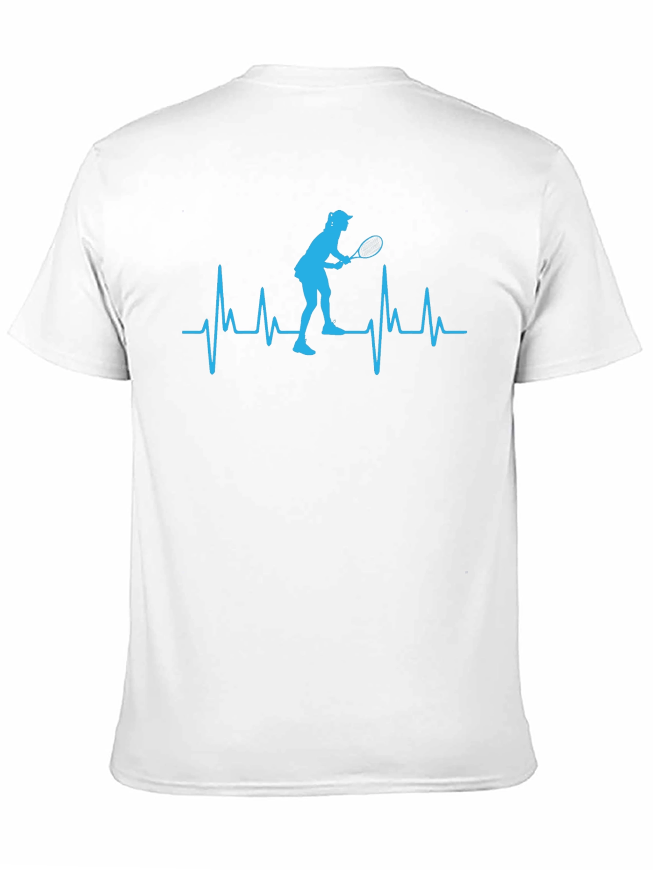 Tennis Heartbeat T-Shirt - Black