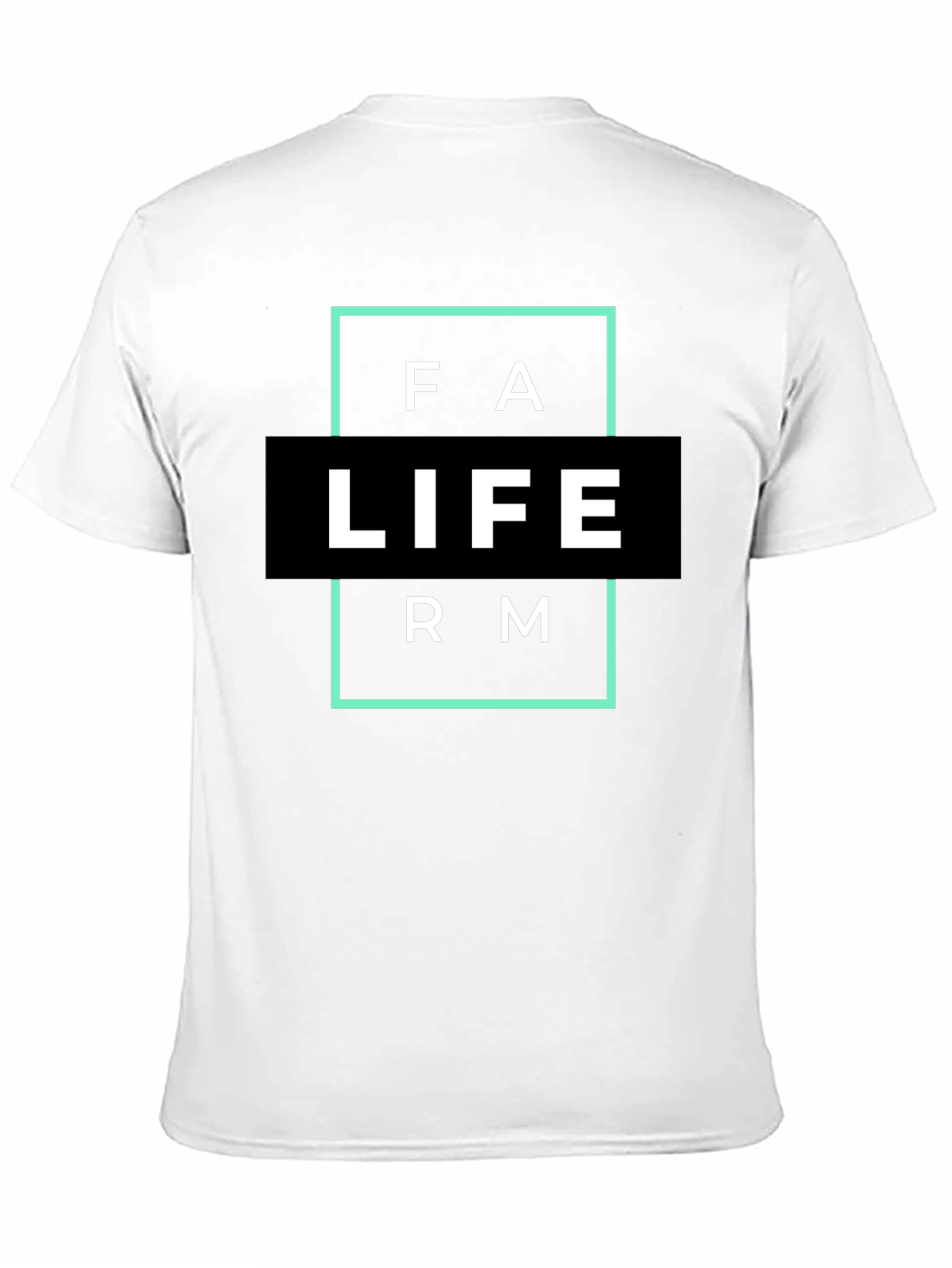 Farm Life Graphic T-Shirt - Black Cotton Blend
