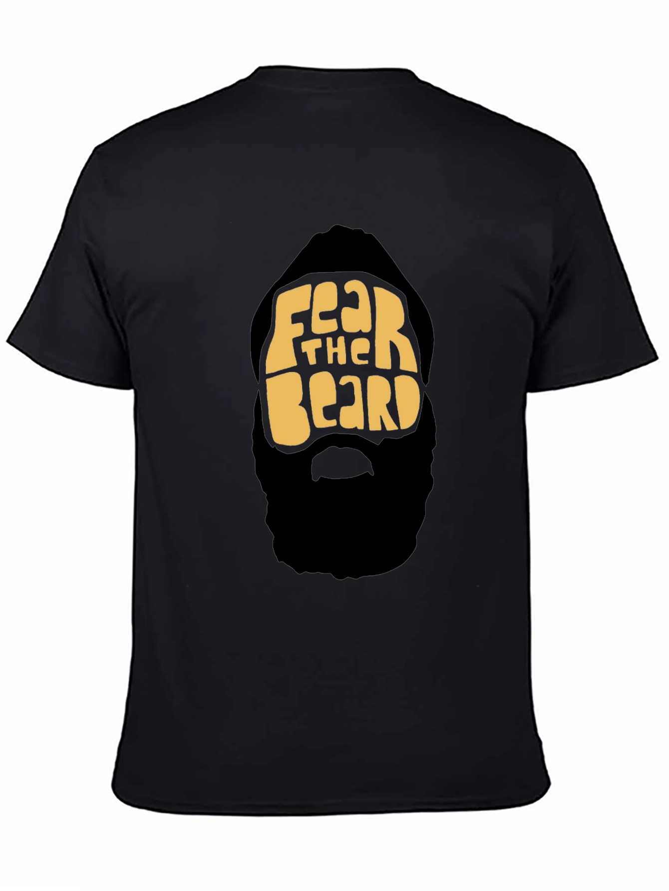 Fear The Beard Graphic Tee - Mens Black T-Shirt