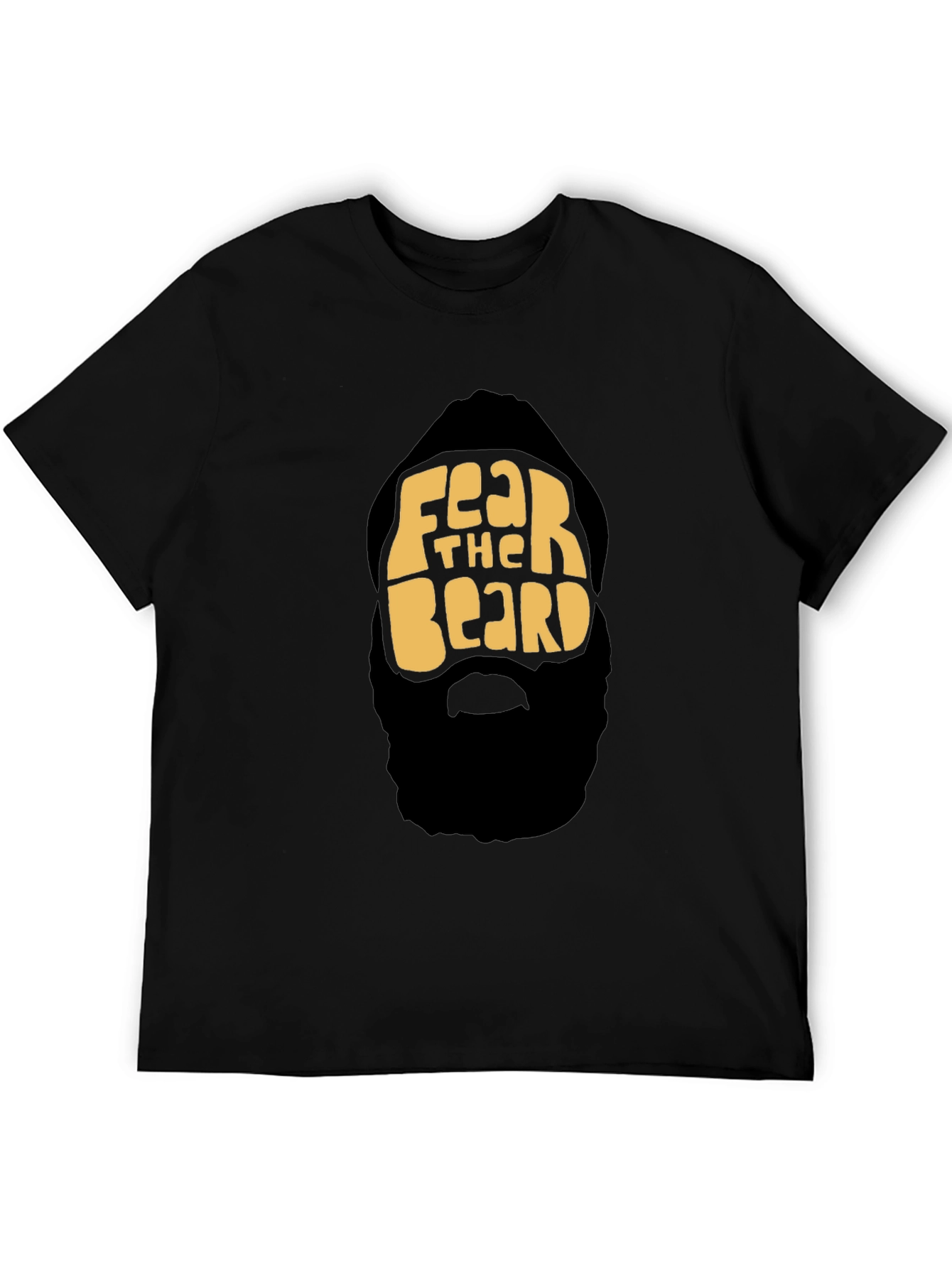Fear The Beard Graphic Tee - Mens Black T-Shirt