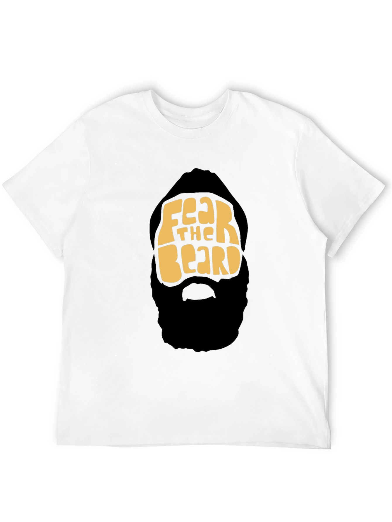 Fear The Beard Graphic Tee - Mens Black T-Shirt