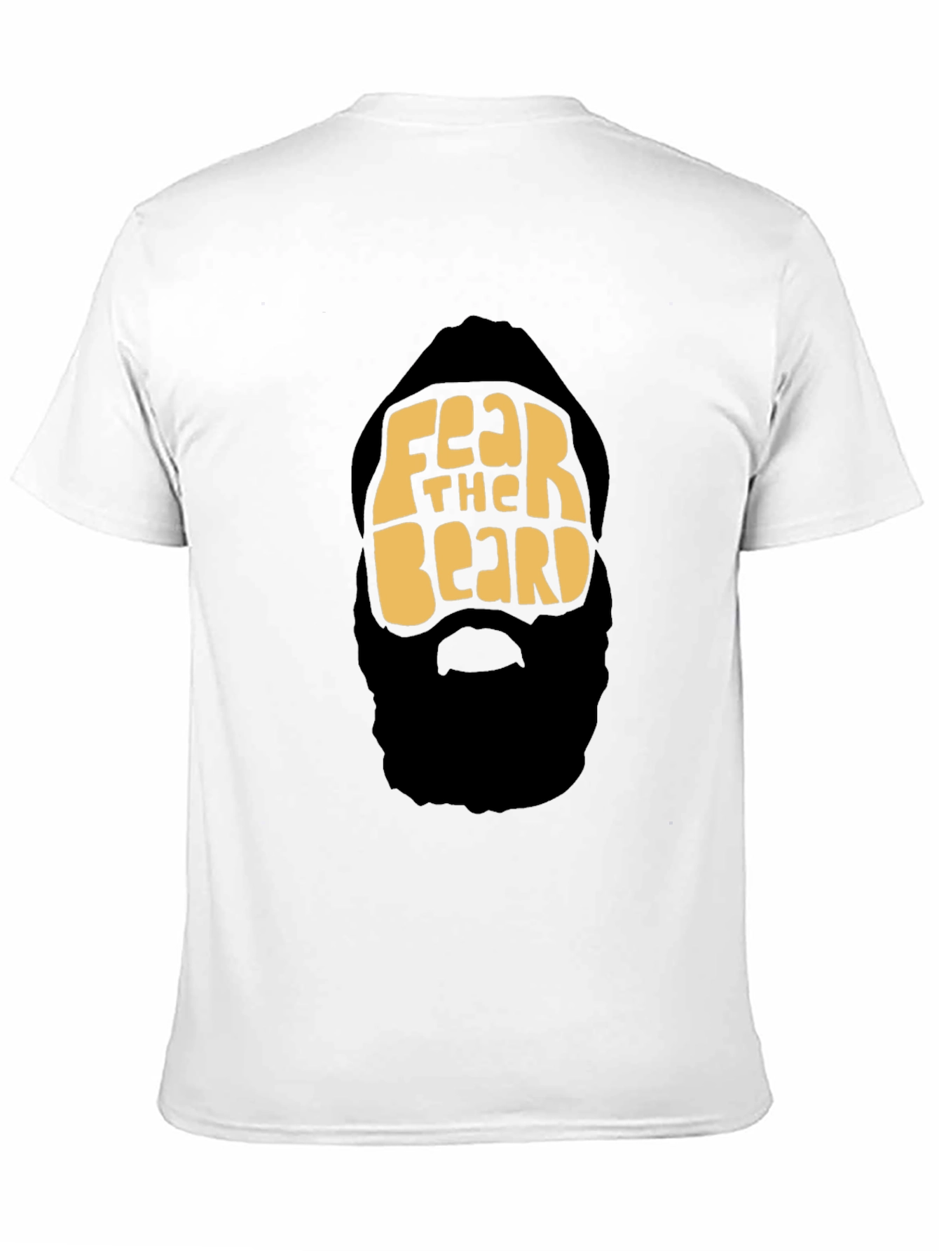 Fear The Beard Graphic Tee - Mens Black T-Shirt