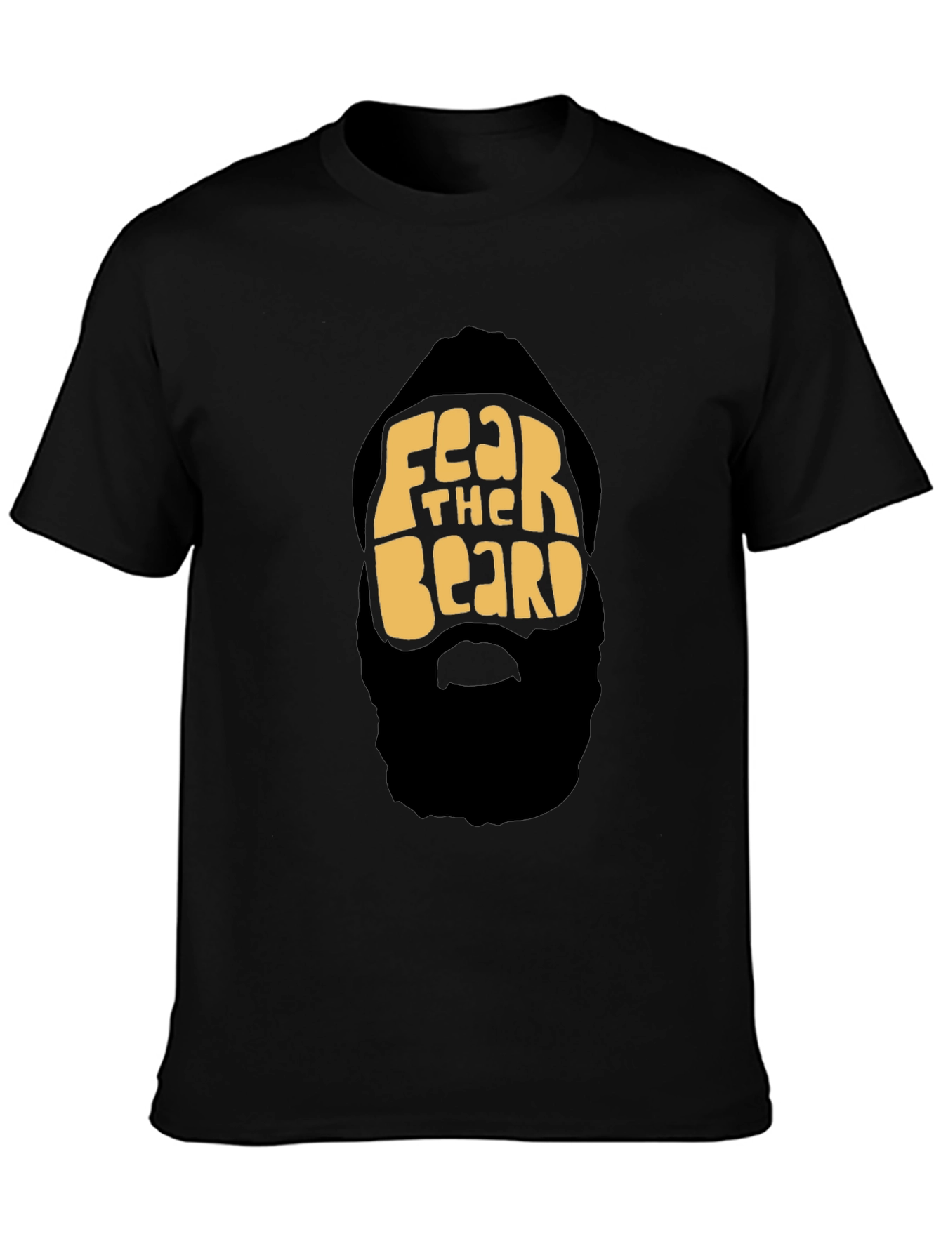 Fear The Beard Graphic Tee - Mens Black T-Shirt