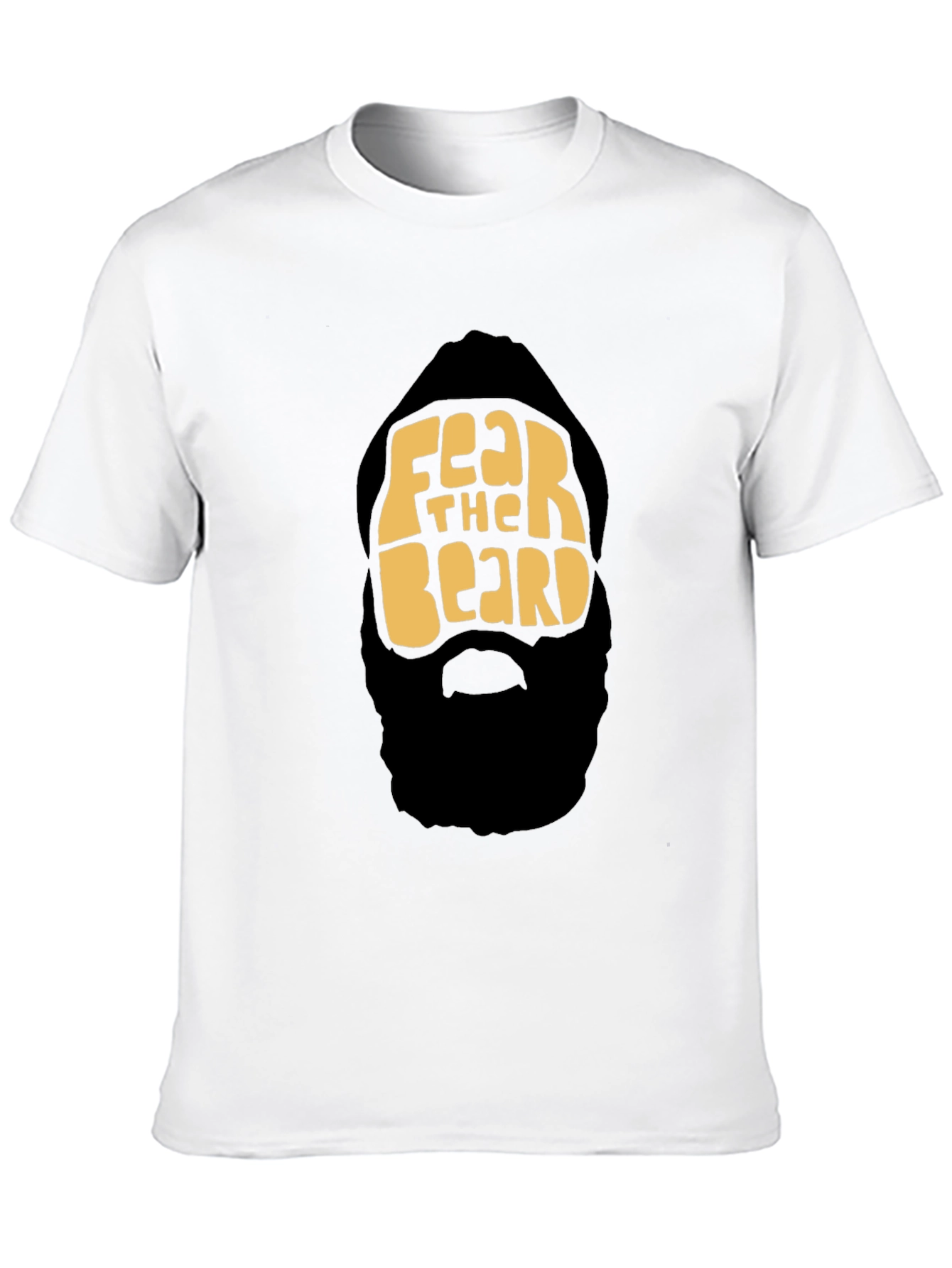 Fear The Beard Graphic Tee - Mens Black T-Shirt
