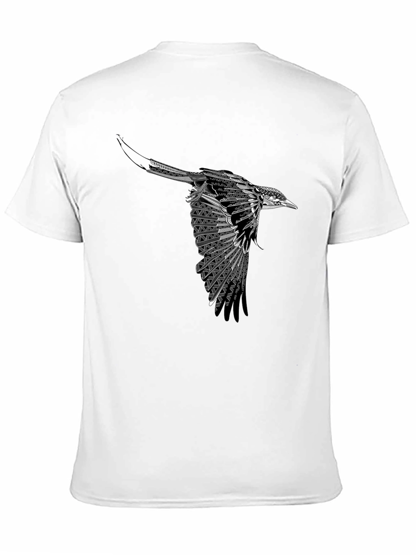 Black Bird Graphic Tee - Stylish Mens T-Shirt