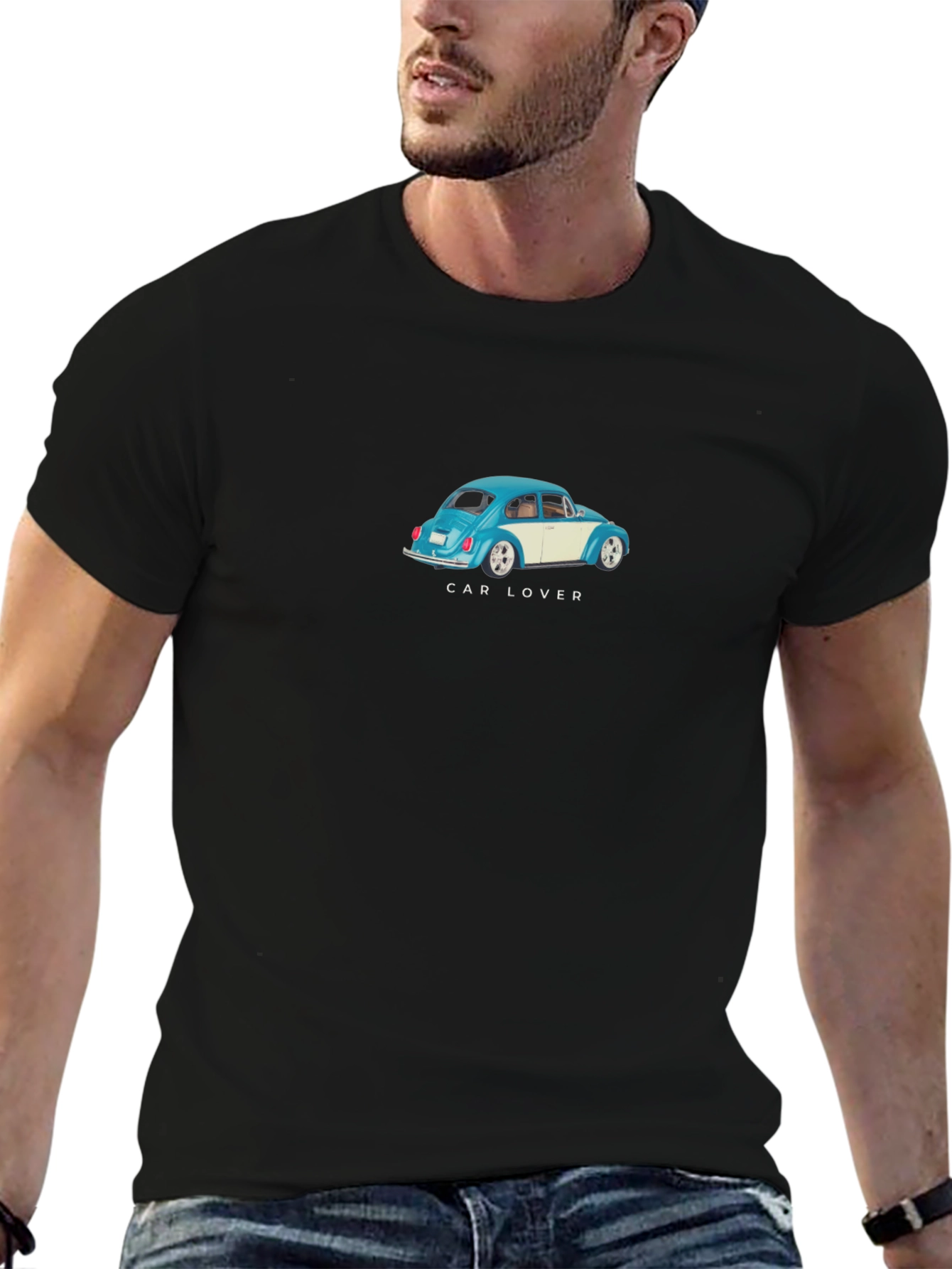 Car Lover Graphic T-Shirt - Mens Black Tee