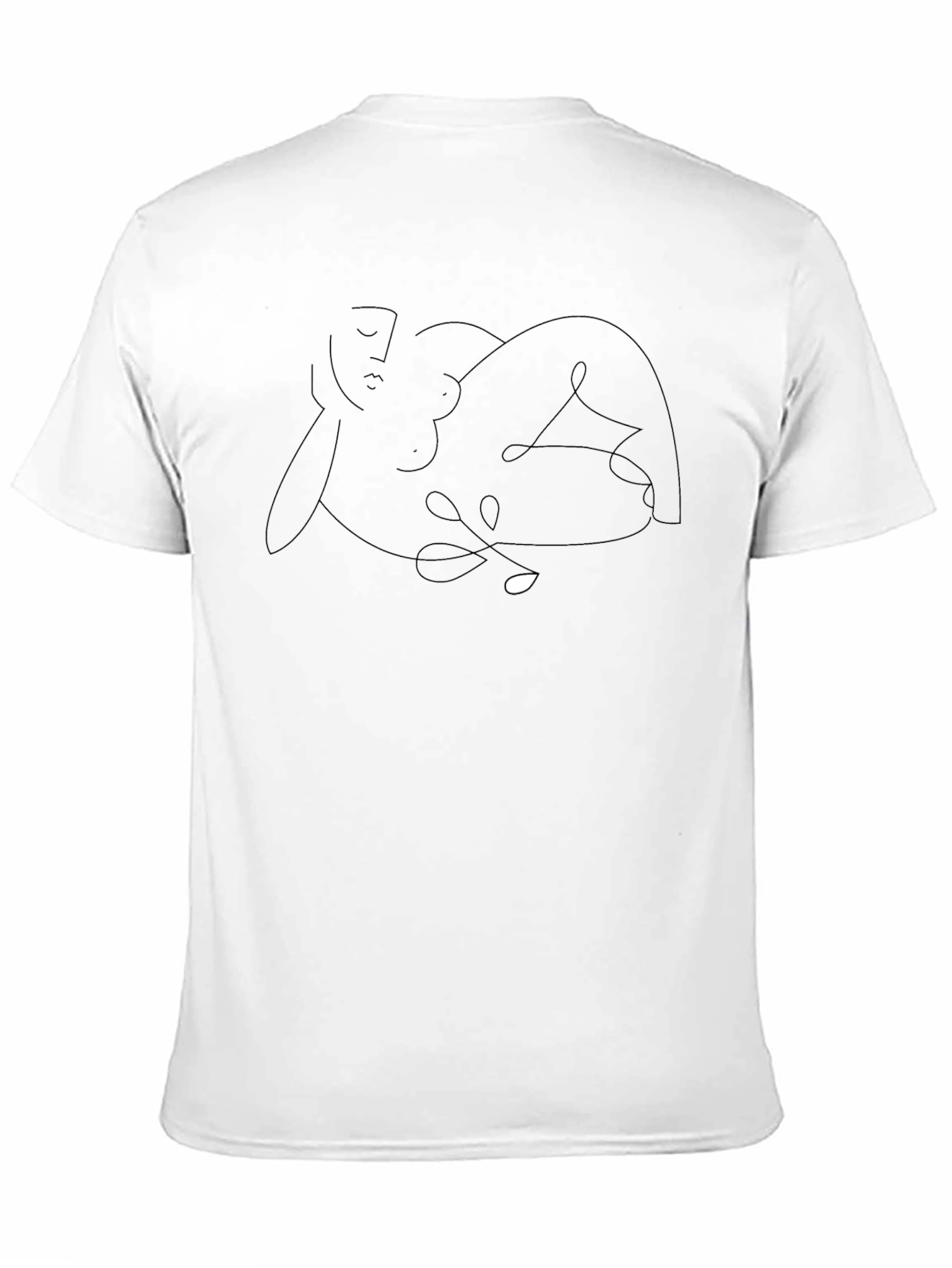Abstract Line Art Graphic T-Shirt