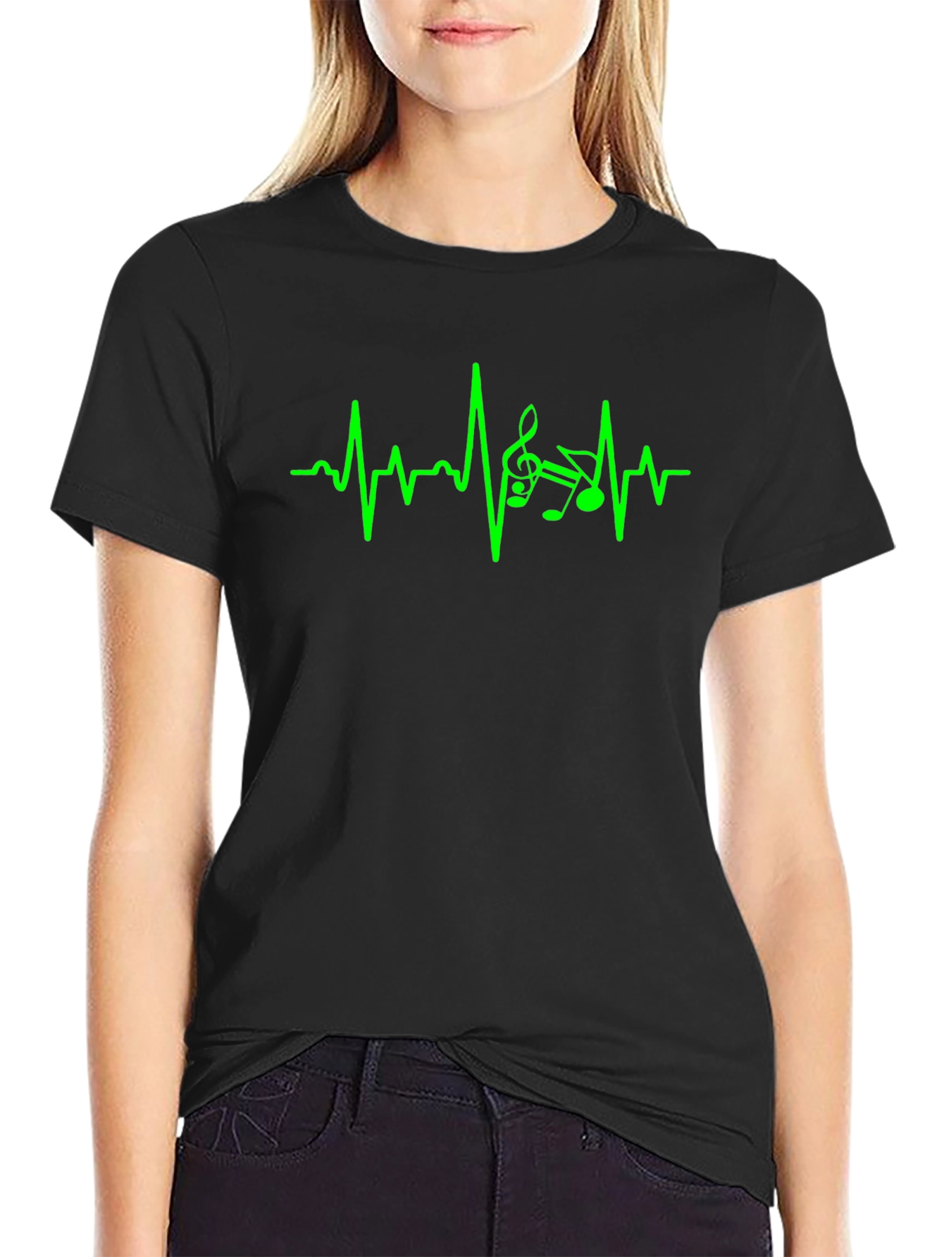 Music Heartbeat T-Shirt - Musical Pulse Tee