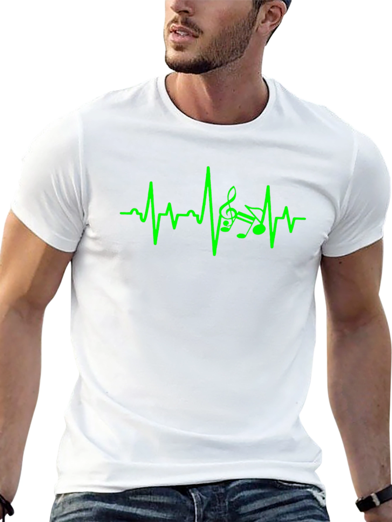 Music Heartbeat T-Shirt - Musical Pulse Tee