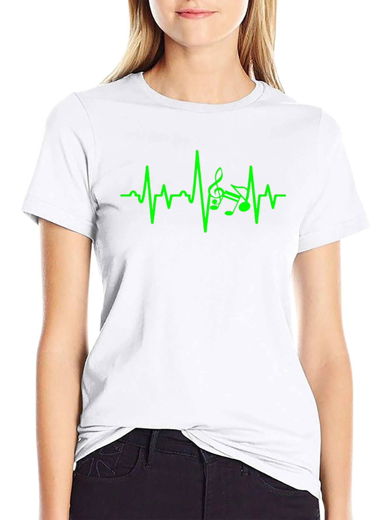 Music Heartbeat T-Shirt - Musical Pulse Tee