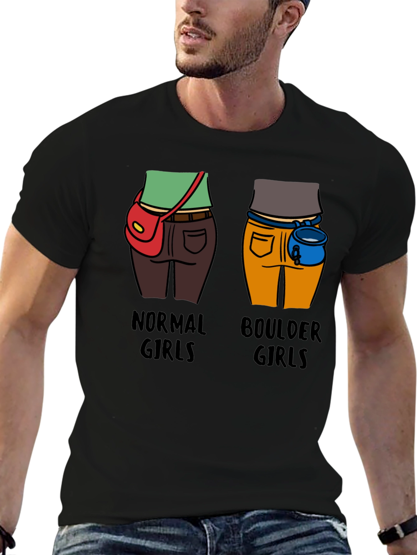 Normal Girls vs Boulder Girls Graphic T-Shirt