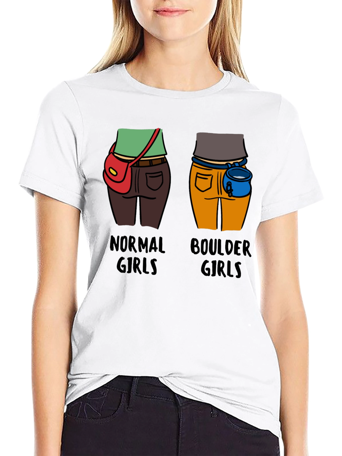 Normal Girls vs Boulder Girls Graphic T-Shirt