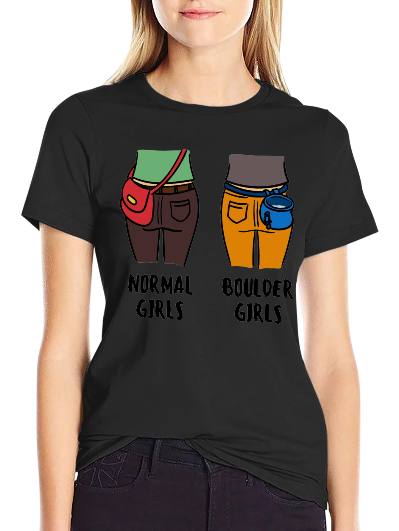 Normal Girls vs Boulder Girls Graphic T-Shirt