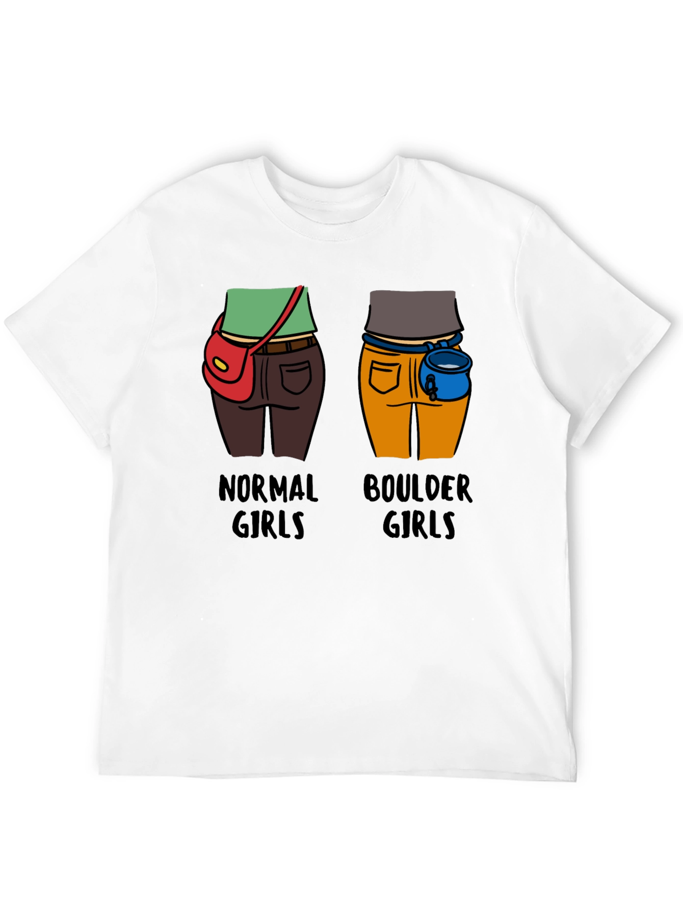 Normal Girls vs Boulder Girls Graphic T-Shirt