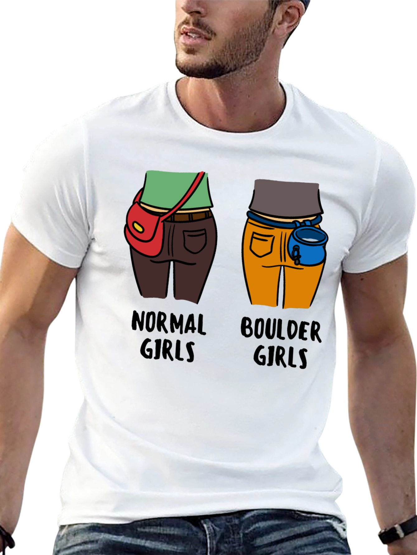 Normal Girls vs Boulder Girls Graphic T-Shirt