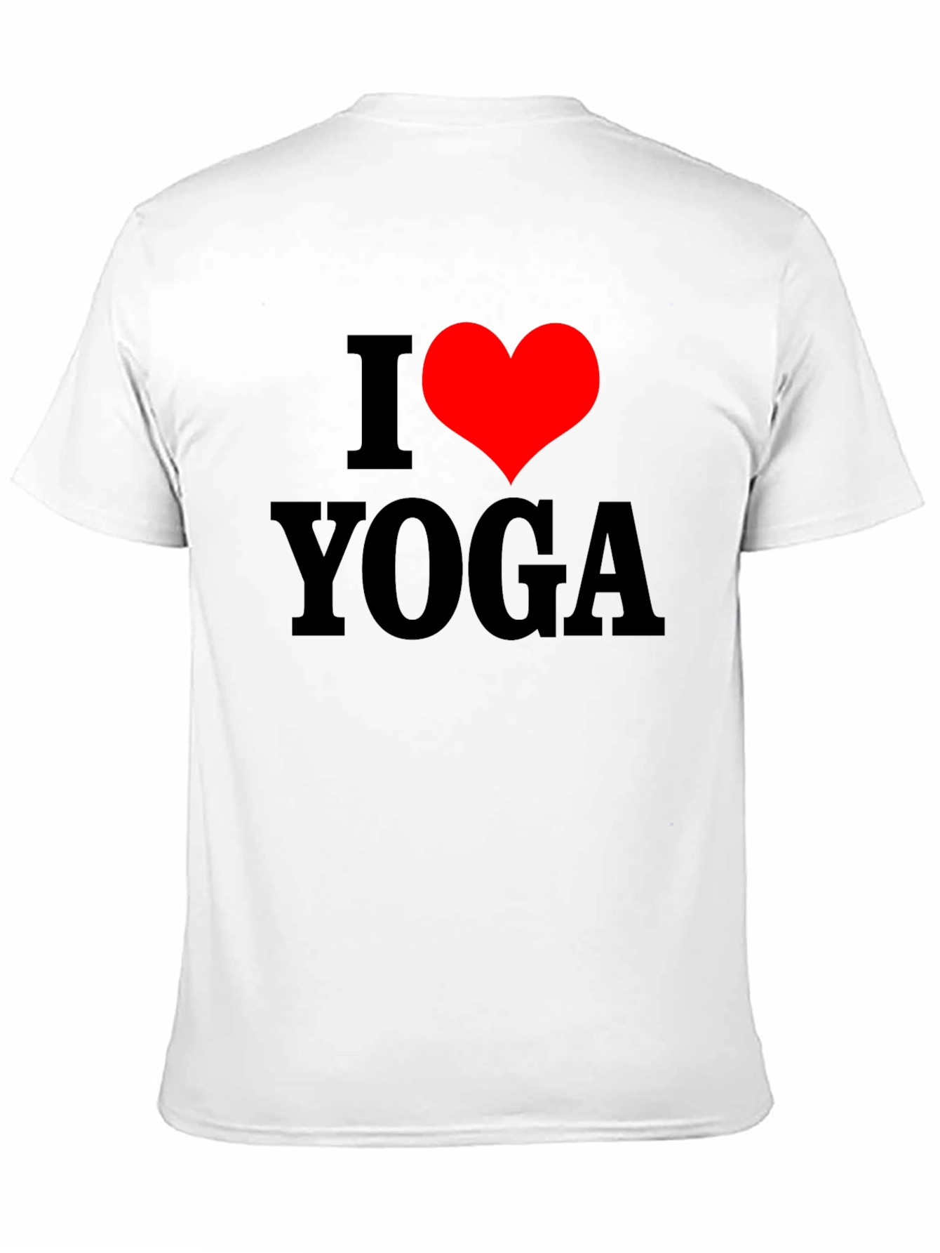 I Heart Yoga Graphic T-Shirt - Black