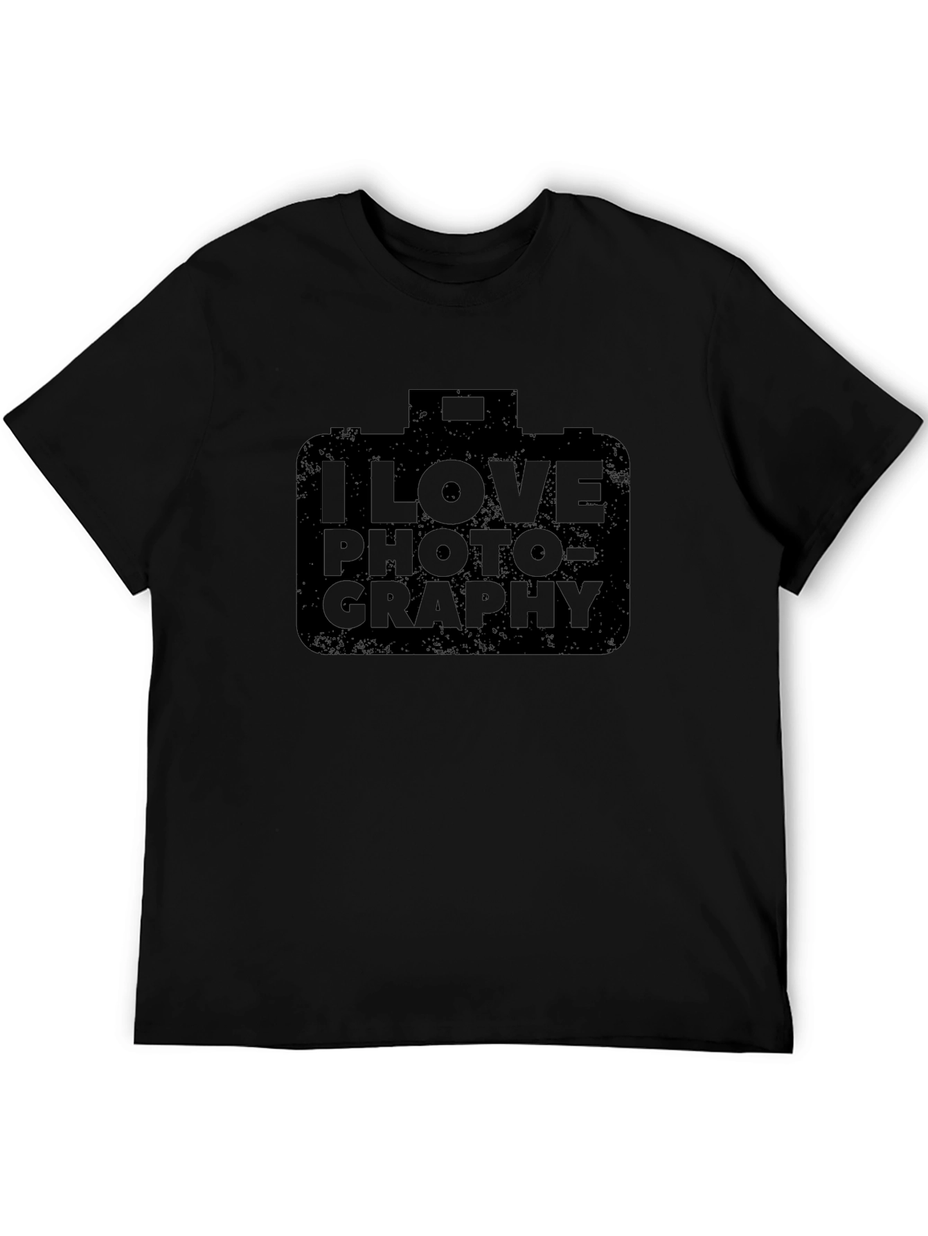 I Love Photography Black Graphic Tee