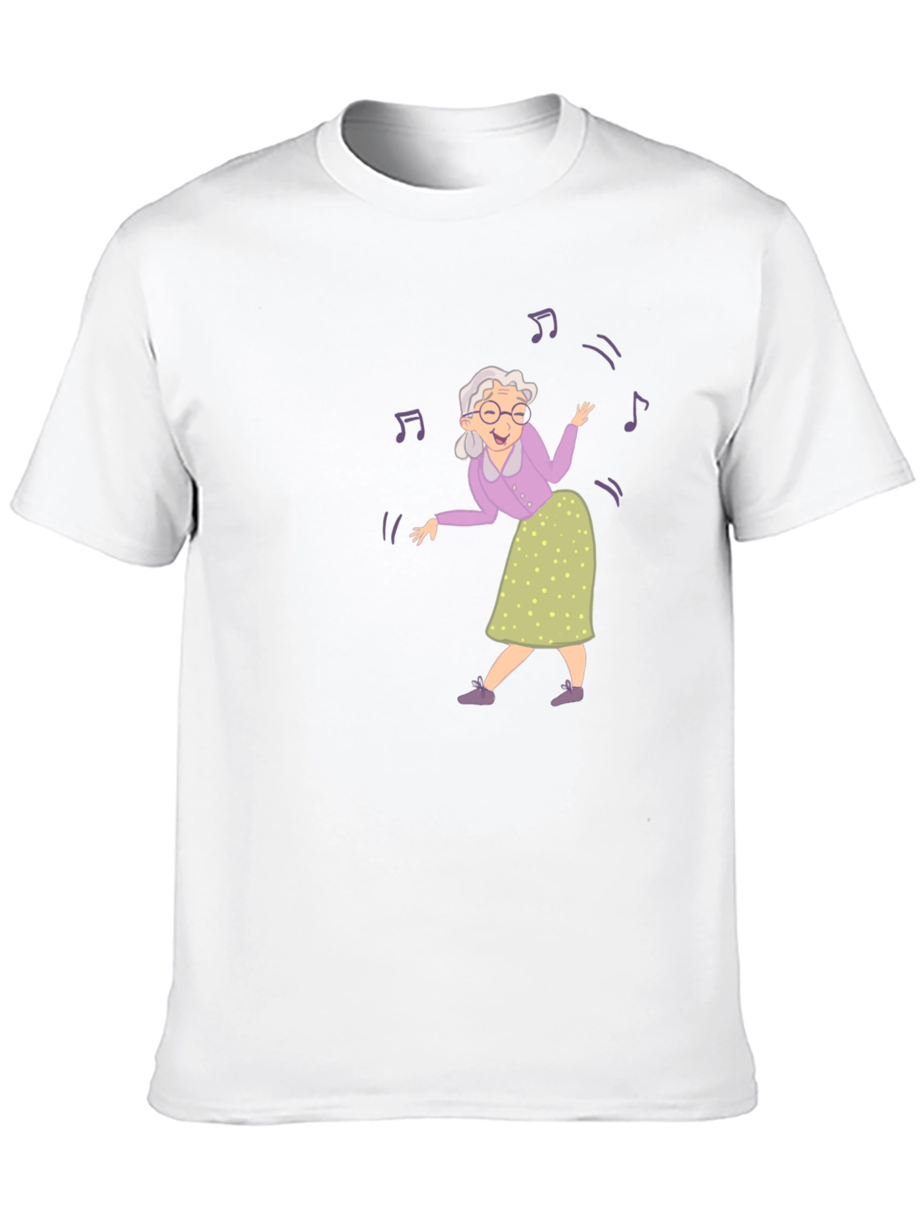 Dancing Grandma Black T-Shirt