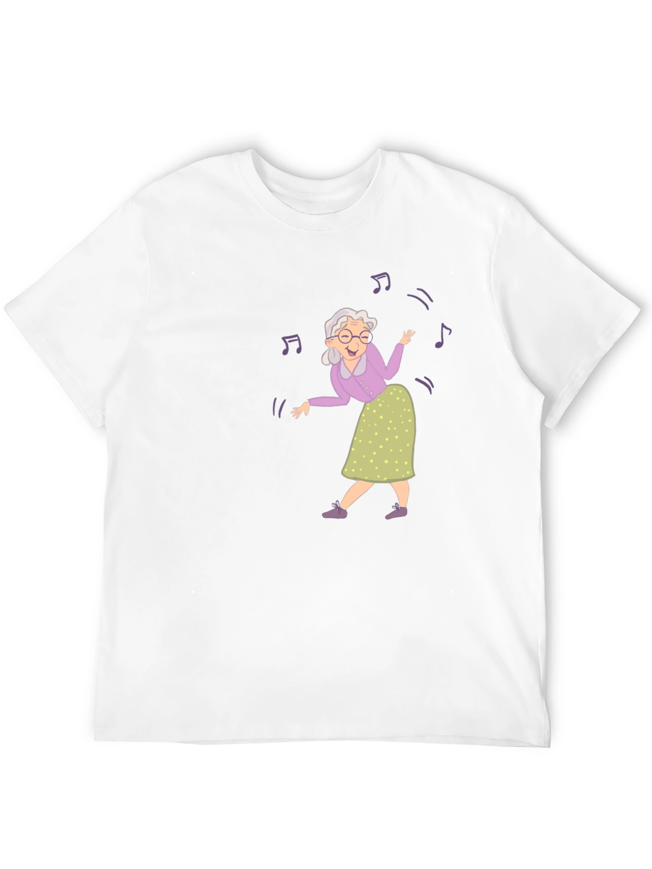 Dancing Grandma Black T-Shirt