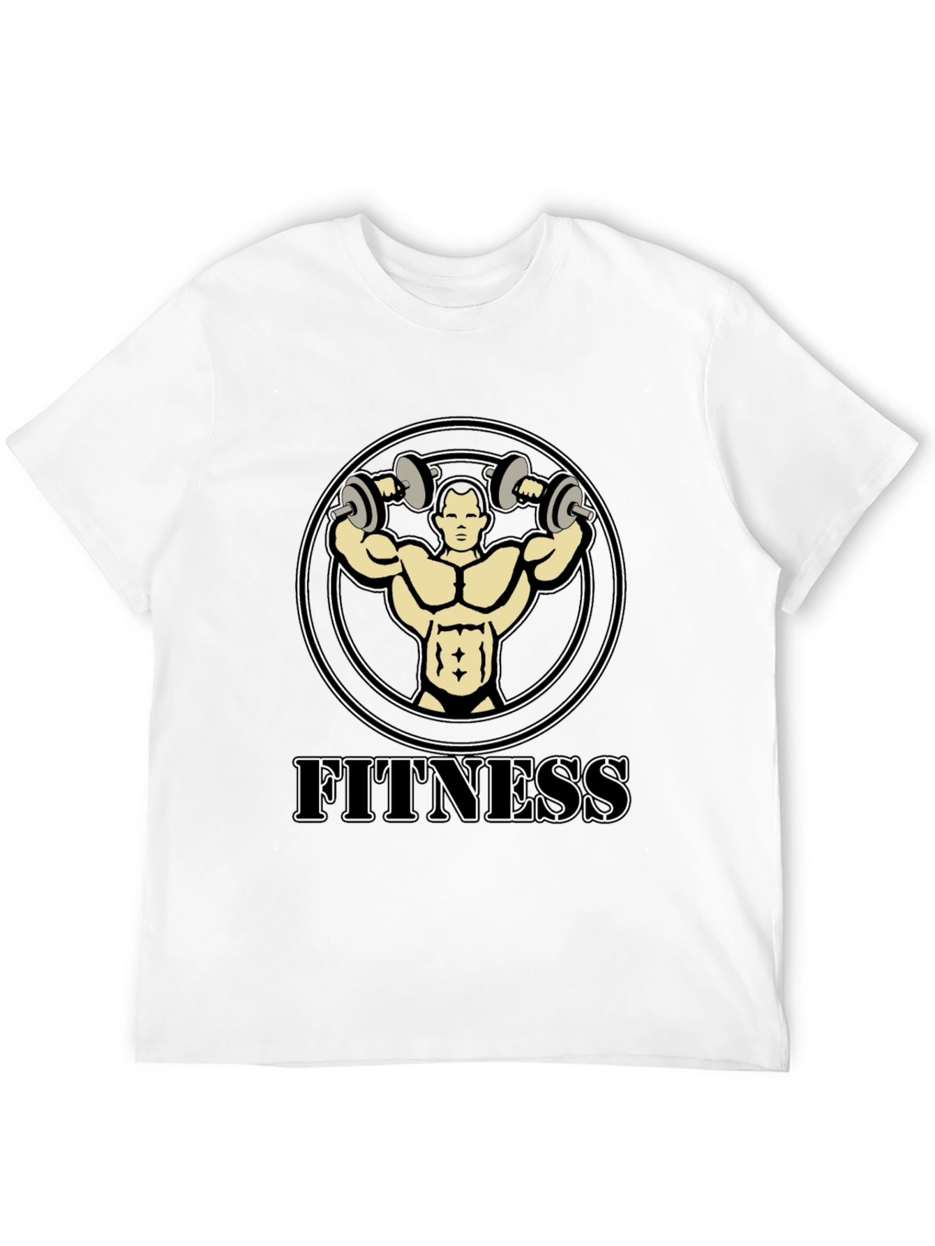 Fitness Graphic T-Shirt - Bodybuilder Design